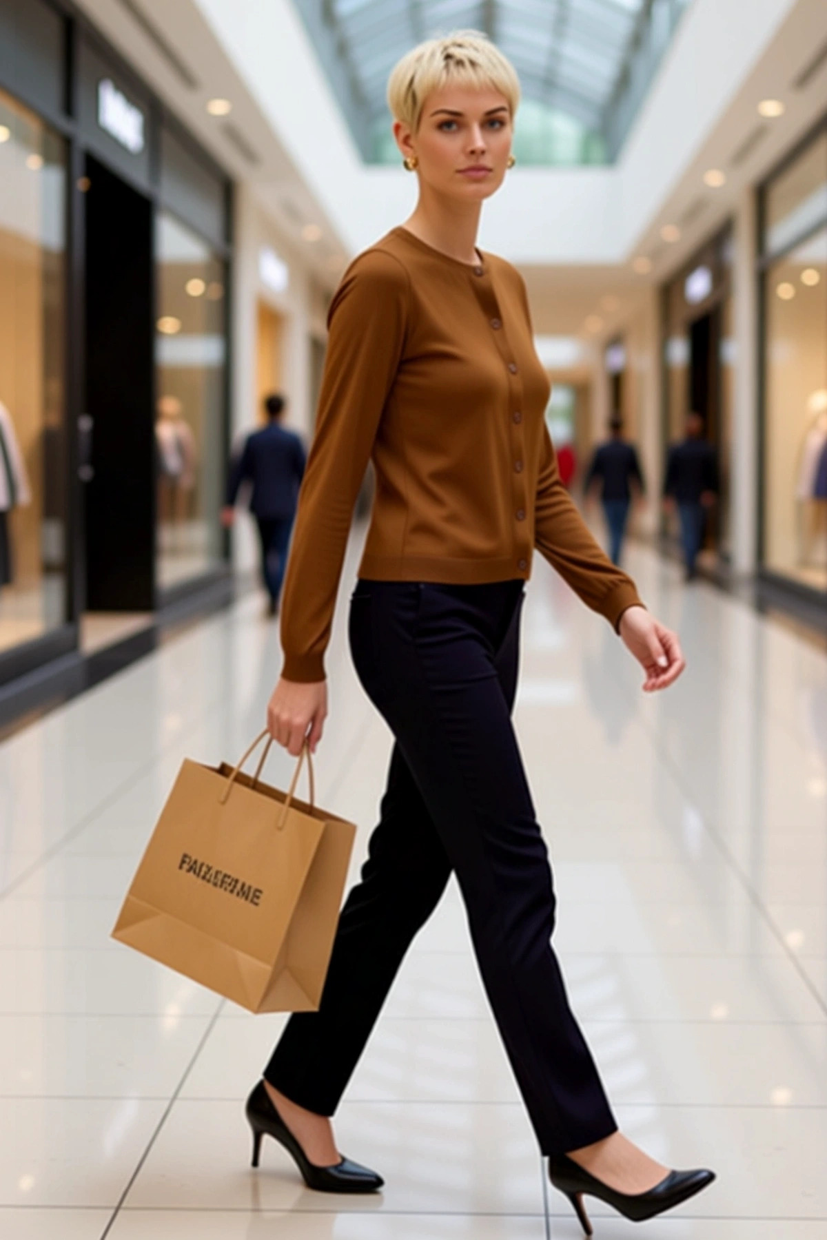 Kadın Regular Fit Bisiklet Yaka Düğmeli Triko Hırka Uzun Kollu Basic Kesim Konforlu Günlük Stil