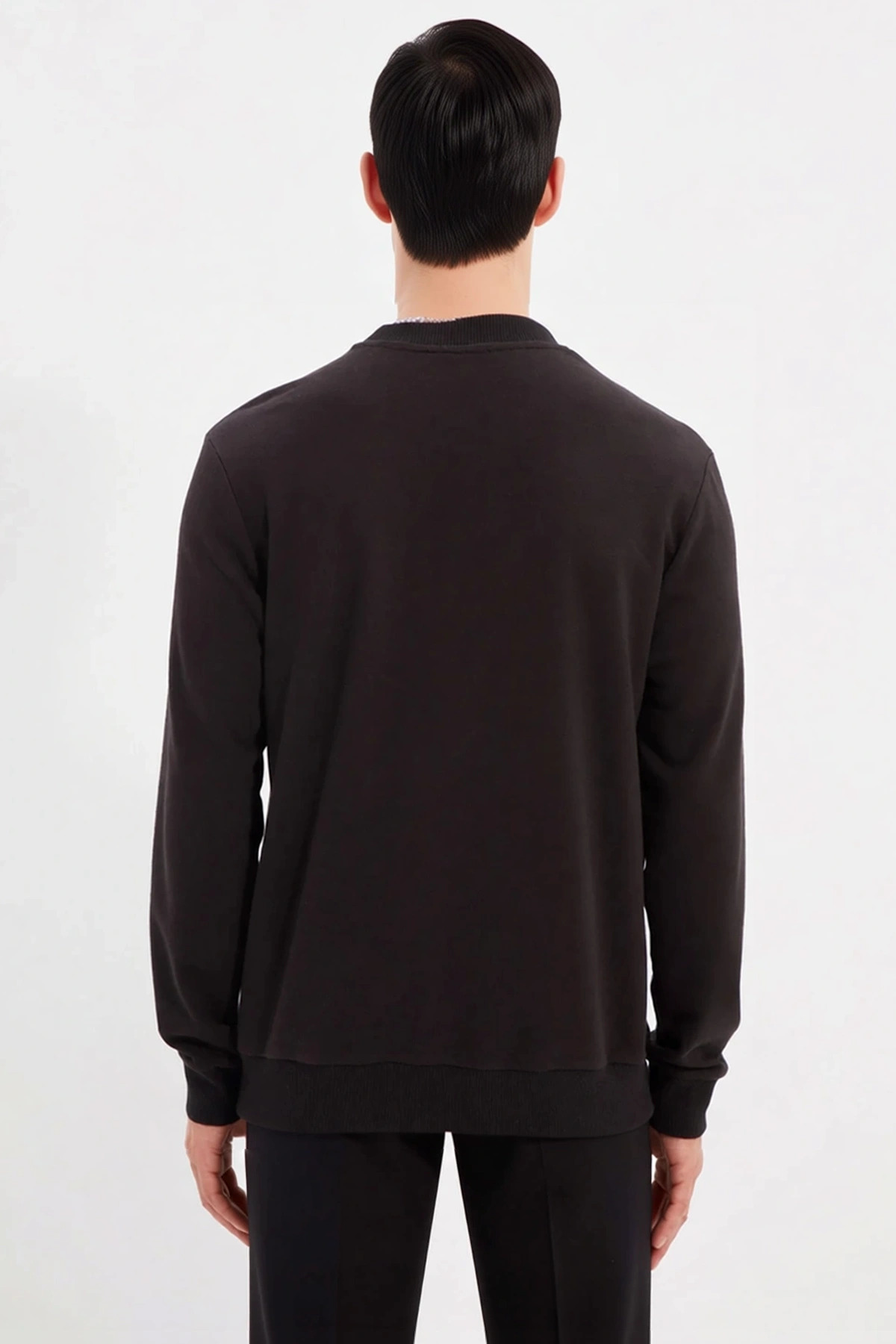 Erkek Bisiklet Yaka Standart Kol Regular Kalıp Sweatshirt Fonksiyonel Dayanıklı Kaliteli Şık