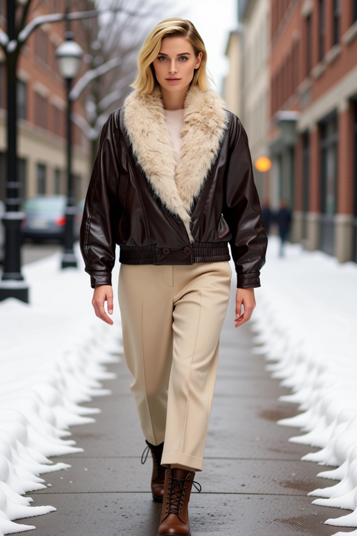 Alternative view of Kadın Gömlek Yaka Standart Kol Tüvit Kumaş Bomber Ceket Fonksiyonel Dayanıklı Kaliteli Şık