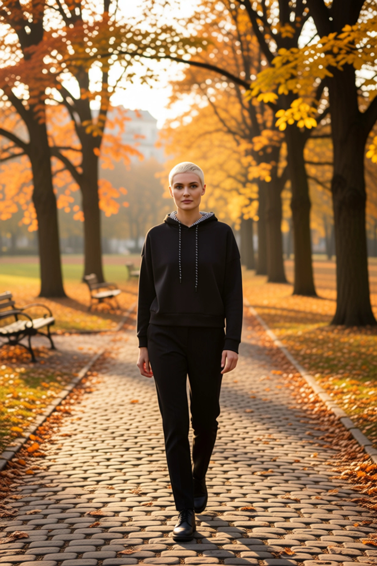 Kadın Kapüşonlu Düşük Kol Uzun Kollu Oversize Sweatshirt Fonksiyonel Dayanıklı Kaliteli Şık