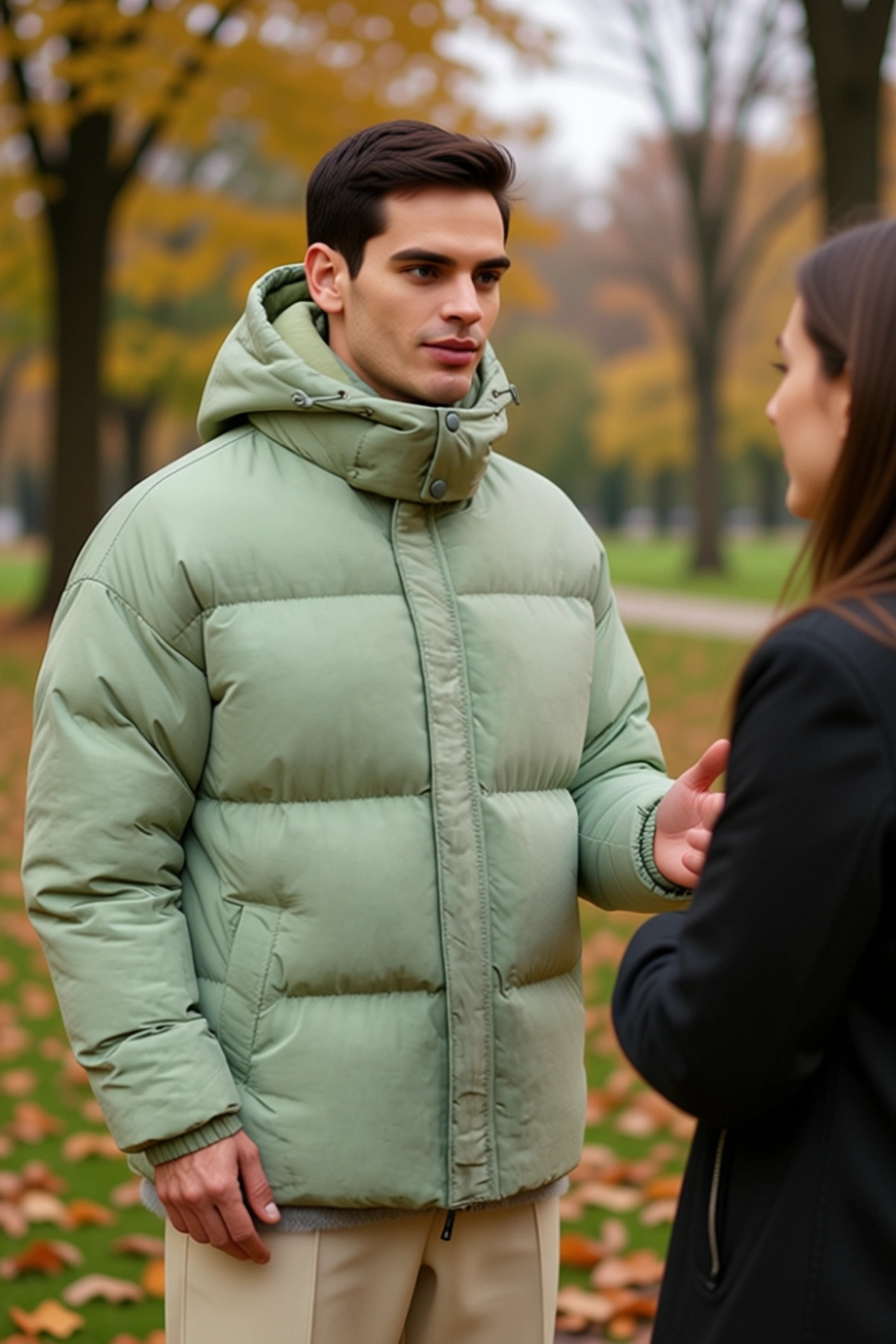 Erkek Kapüşonlu Oversize Fit Taslan Mont Uzun Kol Düz Desen Fonksiyonel Dayanıklı Kaliteli
