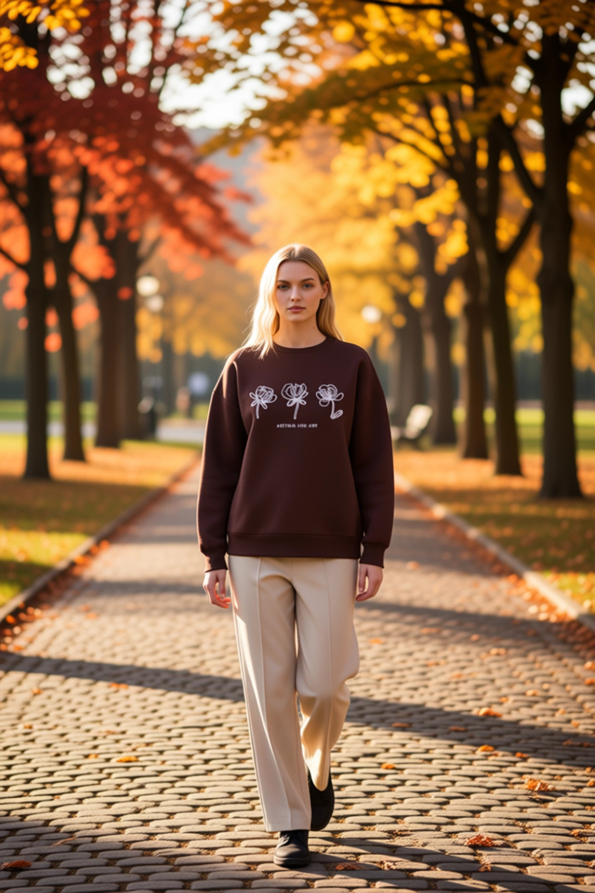 Kadın Bisiklet Yaka Düşük Kol Geniş Kalıp Örme Sweatshirt Fonksiyonel Dayanıklı Kaliteli Şık