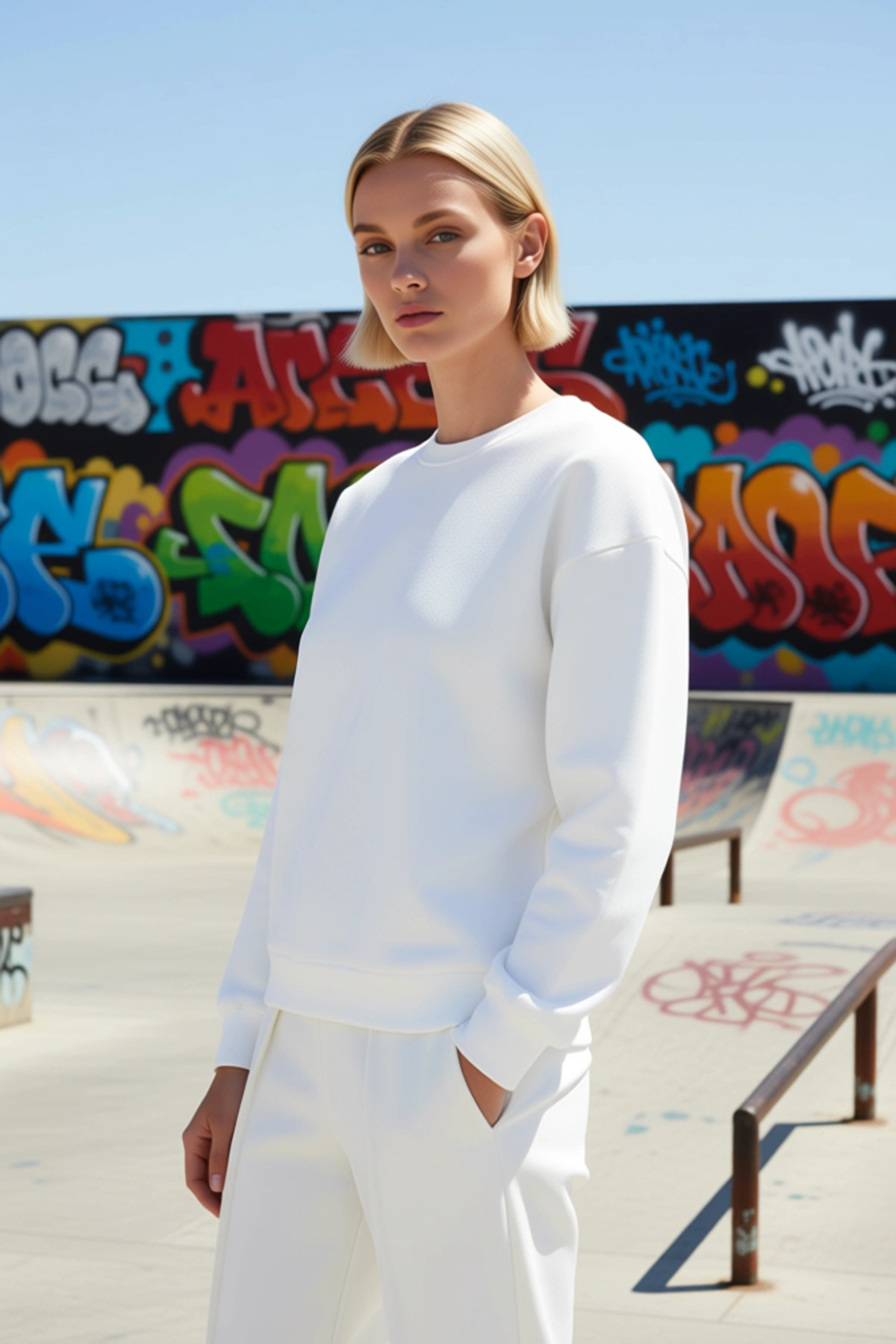Kadın Bisiklet Yaka Düşük Kol Regular Kalıp Örme Sweatshirt Fonksiyonel Dayanıklı Kaliteli