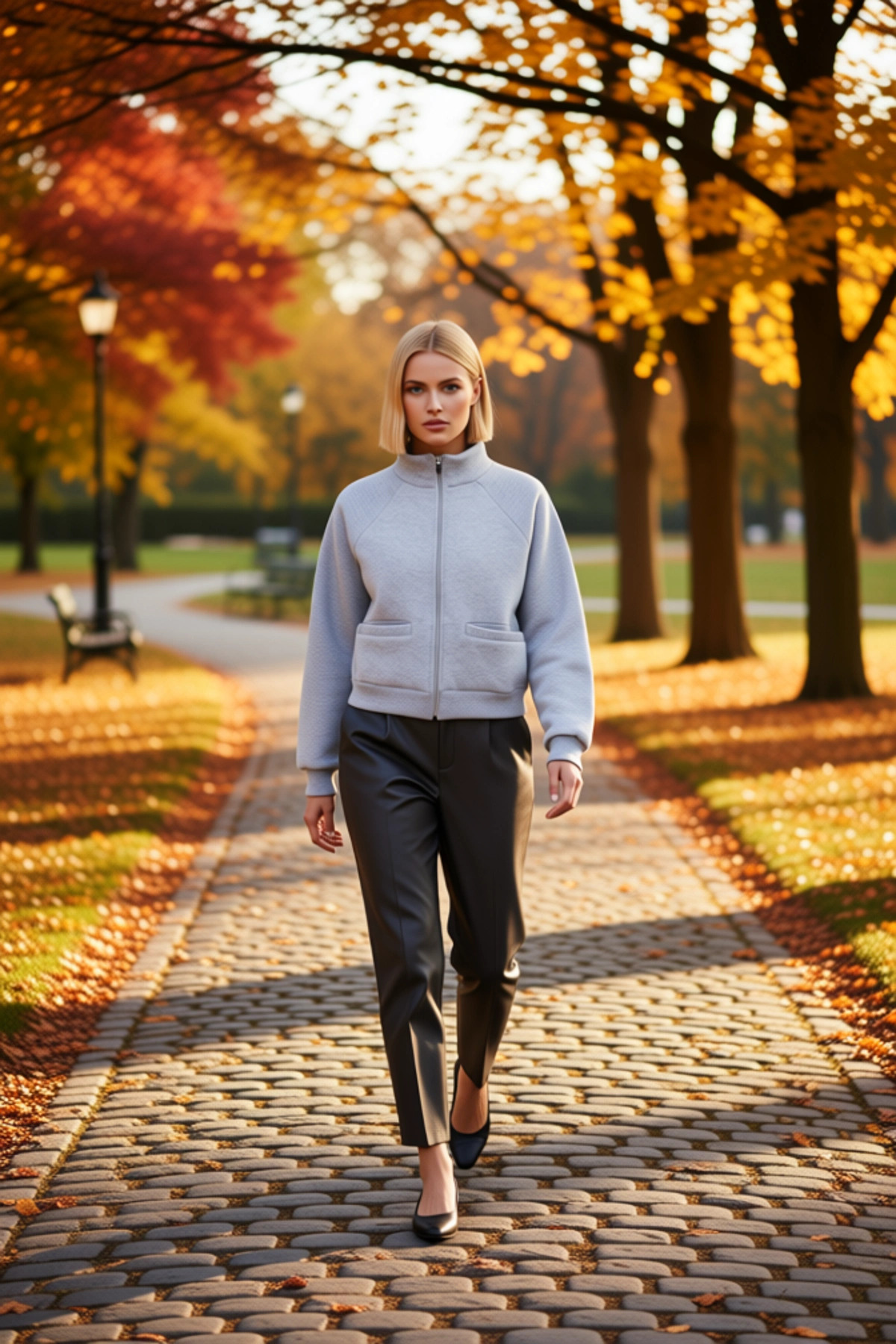 Kadın Dik Yaka Reglan Kol Fermuarlı Sweatshirt Fonksiyonel Dayanıklı Kaliteli Konforlu Şık