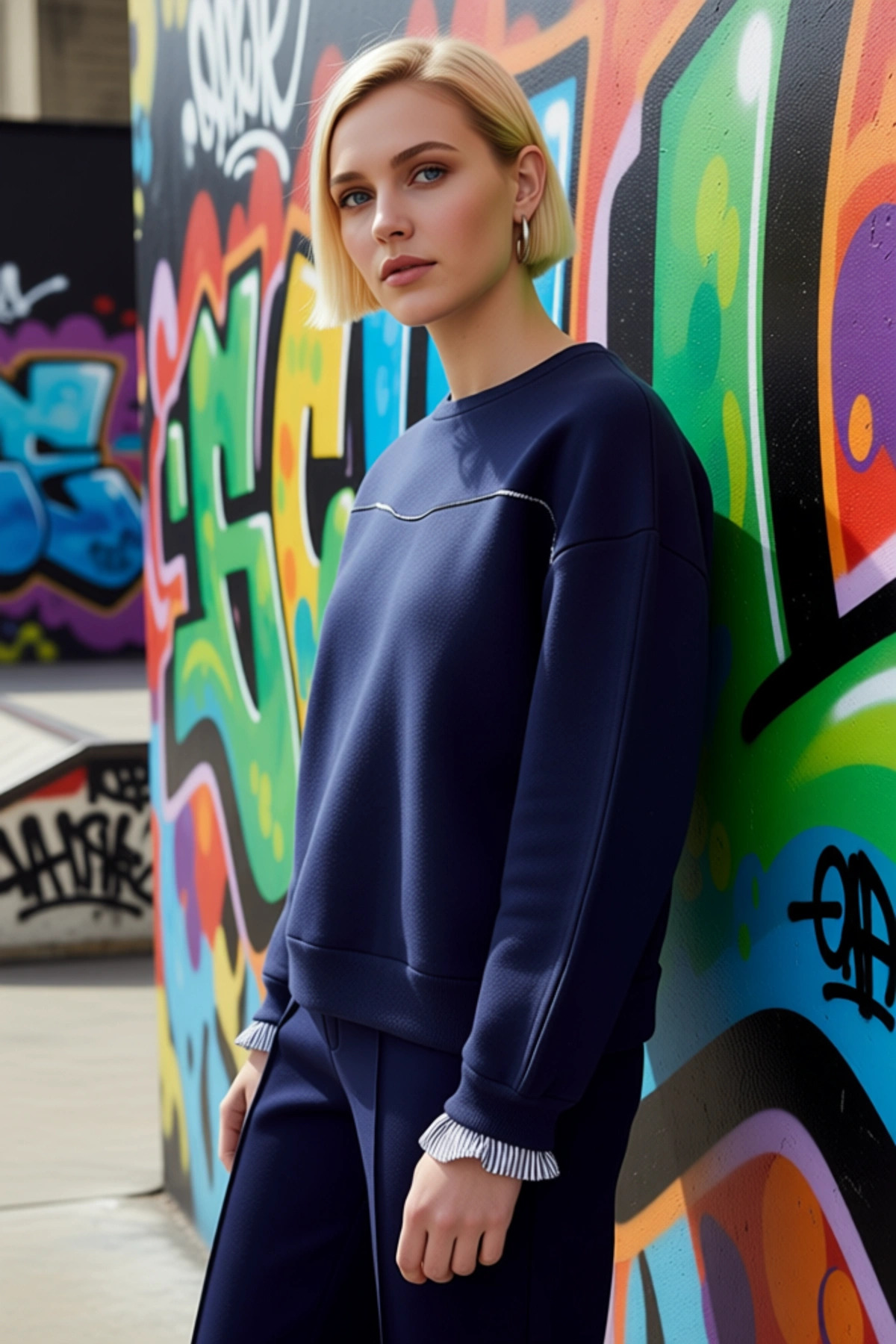 Kadın Bisiklet Yaka Düşük Kol Uzun Kollu Sweatshirt Fonksiyonel Dayanıklı Kaliteli Estetik