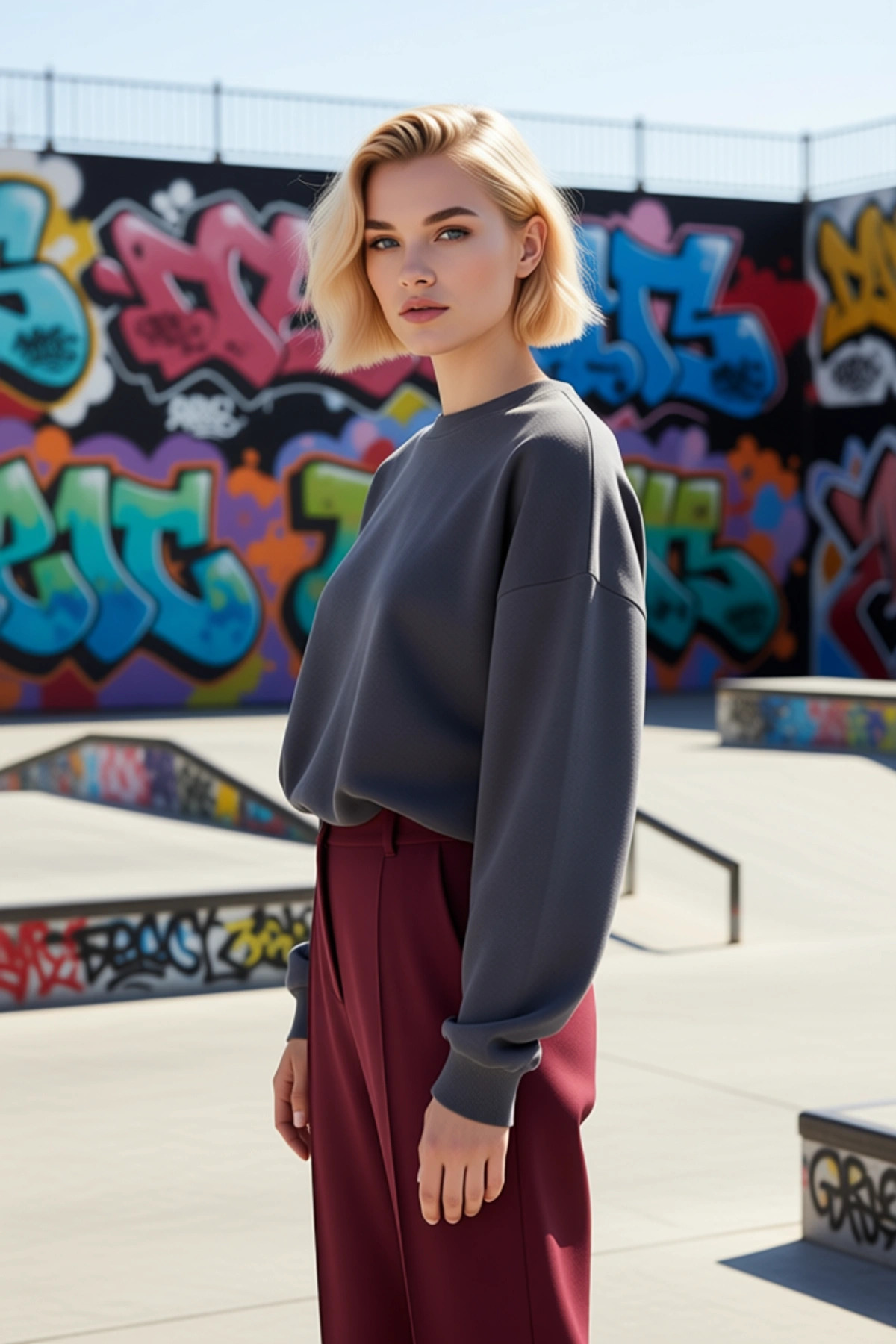 Kadın Bisiklet Yaka Düşük Kol Uzun Kollu Crop Örme Sweatshirt Fonksiyonel Dayanıklı Modern