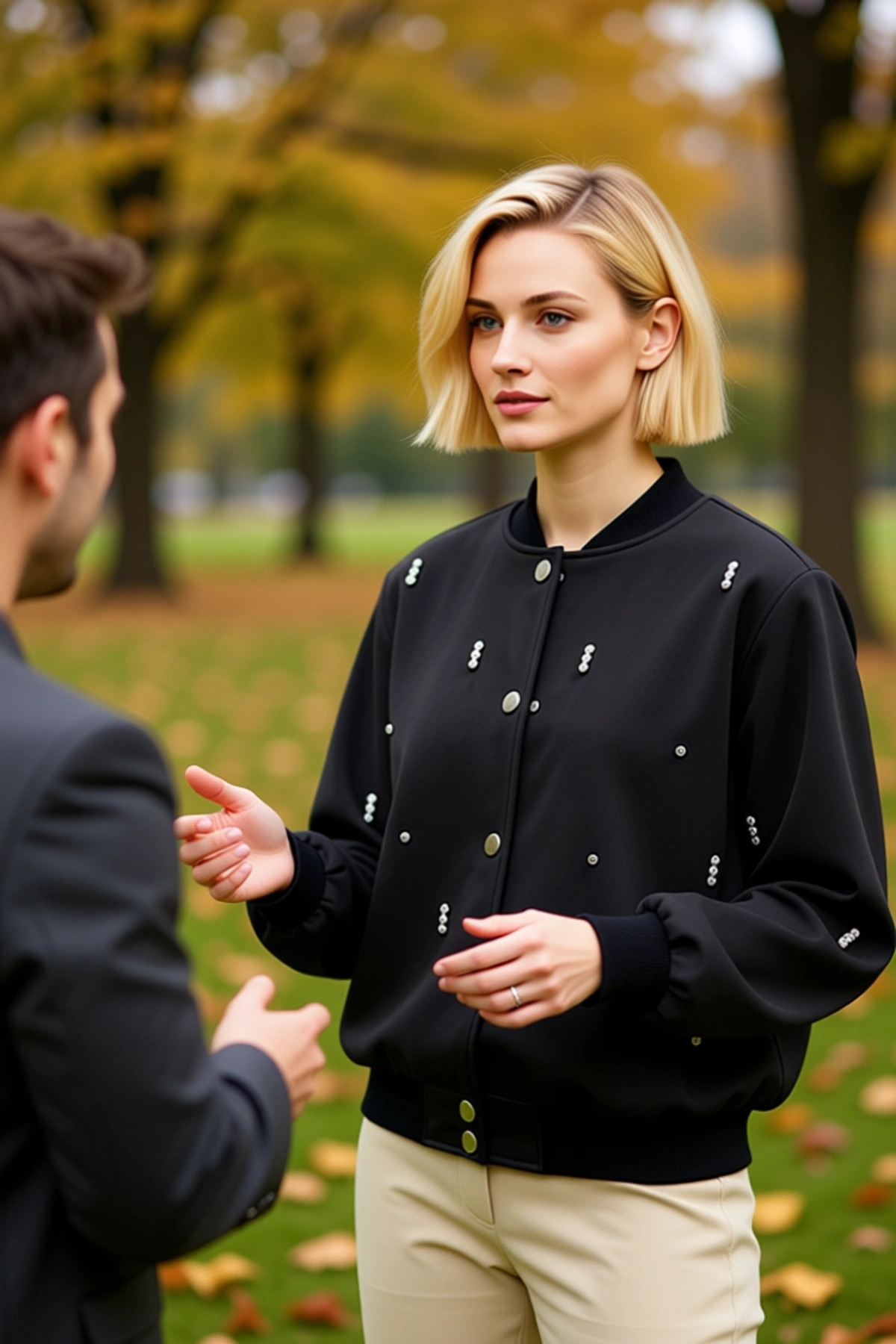 Kadın Bebe Yaka Standart Kol Bomber Ceket %92 Polyester %8 Elastan Fonksiyonel Dayanıklı Şık