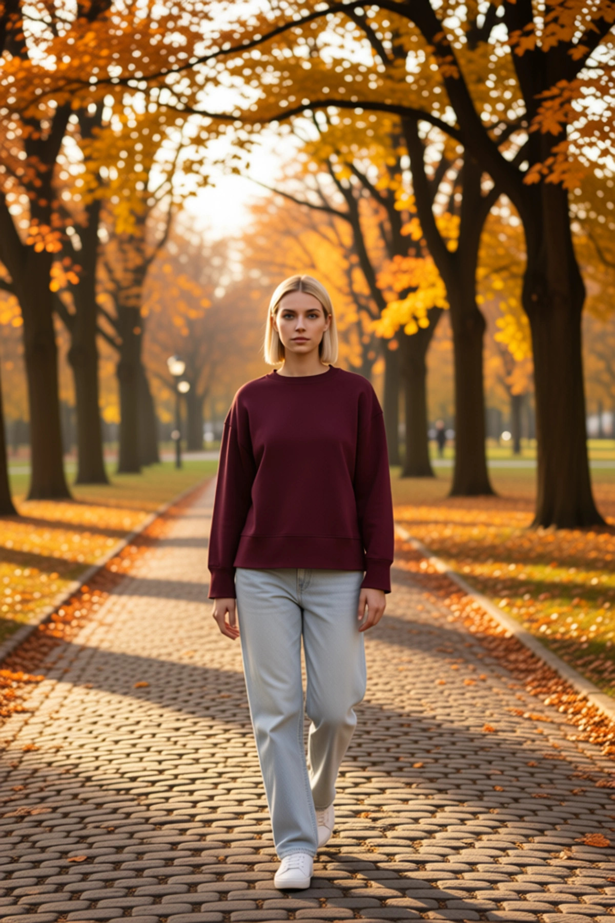 Kadın Bisiklet Yaka Düşük Kol Regular Kalıp Sweatshirt Fonksiyonel Dayanıklı Kaliteli Spor