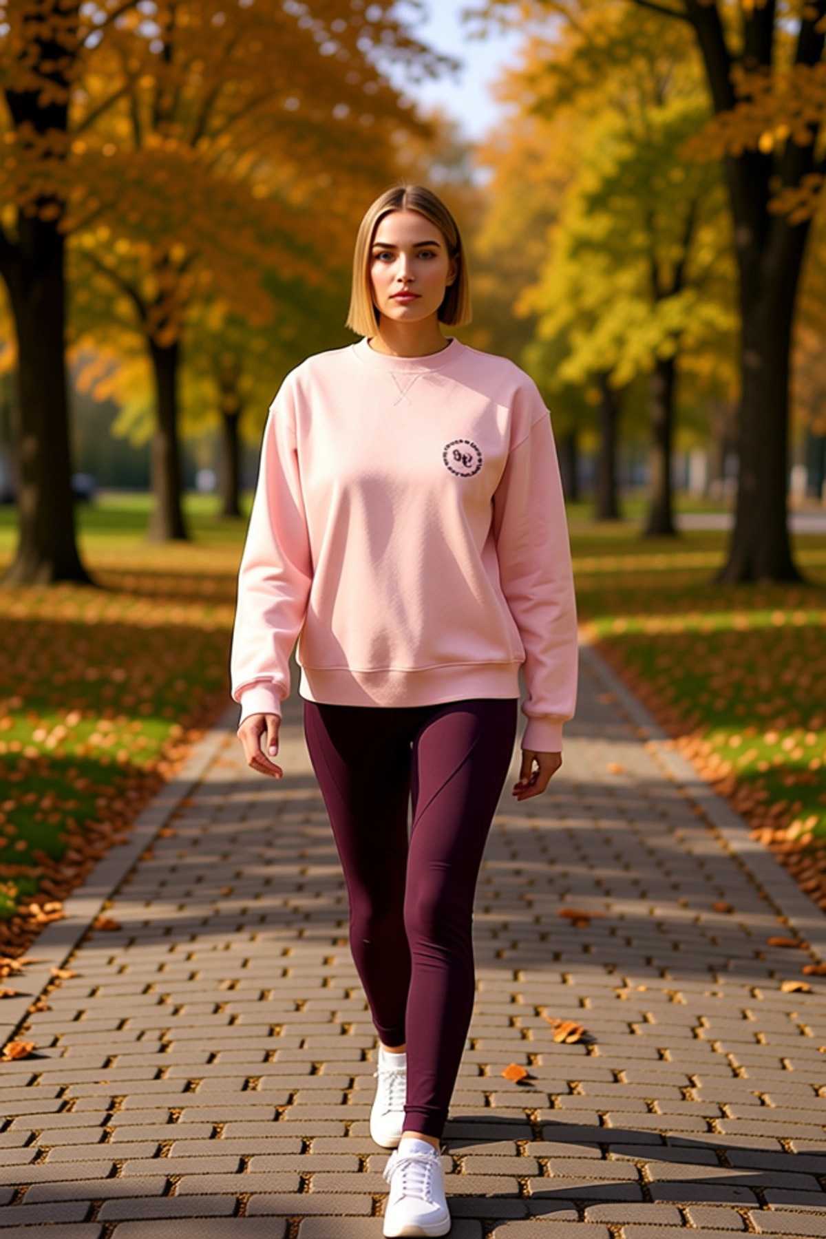 Kadın Bisiklet Yaka Düşük Kol %100 Pamuk Sweatshirt Fonksiyonel Dayanıklı Kaliteli Estetik