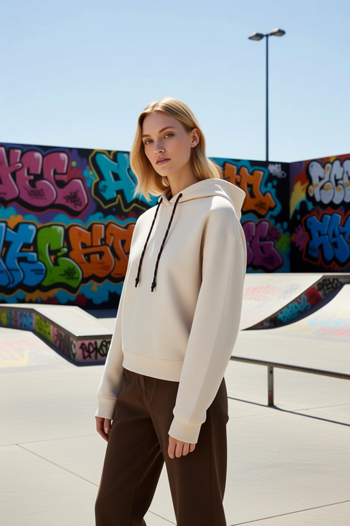 Kadın Kapüşonlu Düşük Kol %100 Pamuklu Örme Sweatshirt Fonksiyonel Dayanıklı Kaliteli Spor