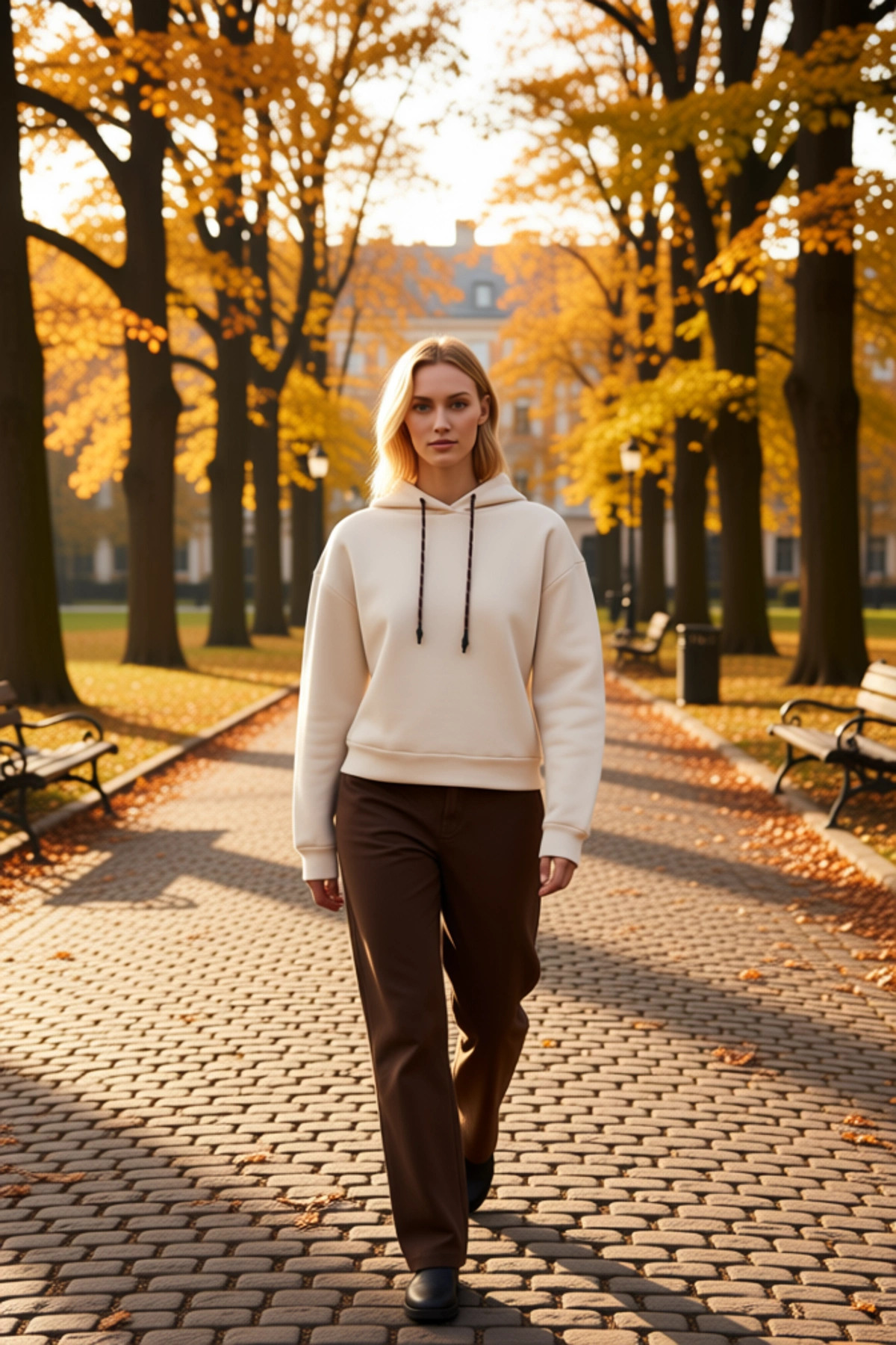 Kadın Kapüşonlu Düşük Kol %100 Pamuklu Örme Sweatshirt Fonksiyonel Dayanıklı Kaliteli Spor