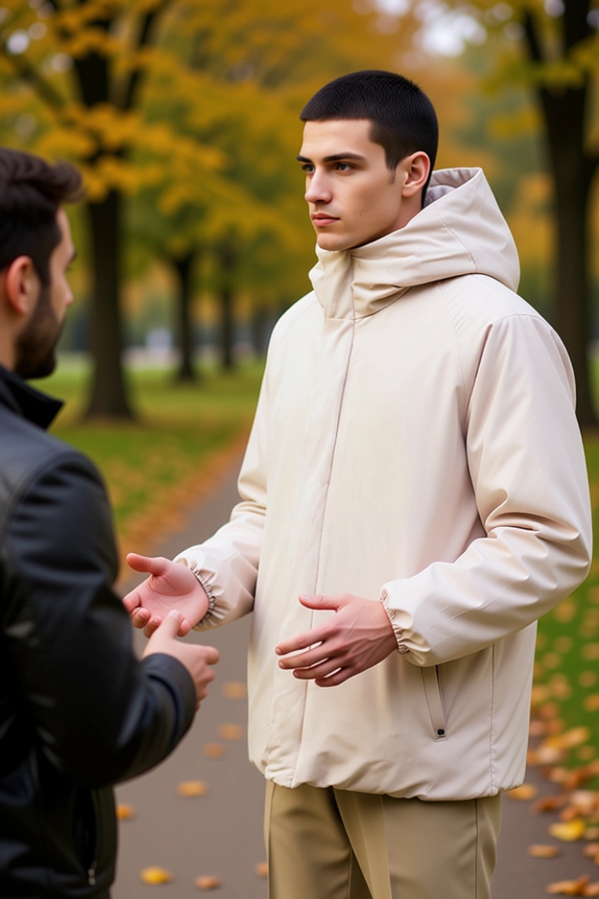 Erkek Kapüşonlu Reglan Kol Oversize Fit Mont Fonksiyonel Dayanıklı Kaliteli Konforlu Rahat