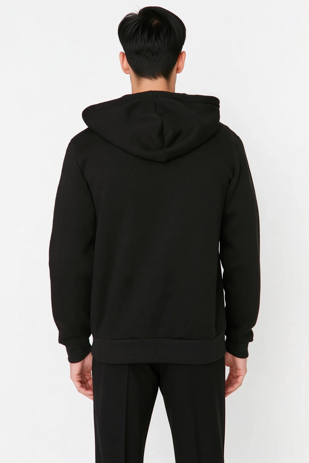 Erkek Kapüşonlu Standart Kol Regular Kalıp Slogan Baskılı Sweatshirt Fonksiyonel Dayanıklı