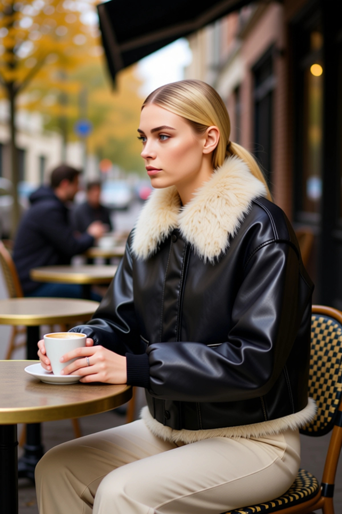 Kadın Gömlek Yaka Standart Kol Suni Deri Mont Fonksiyonel Dayanıklı Kaliteli Konforlu Spor