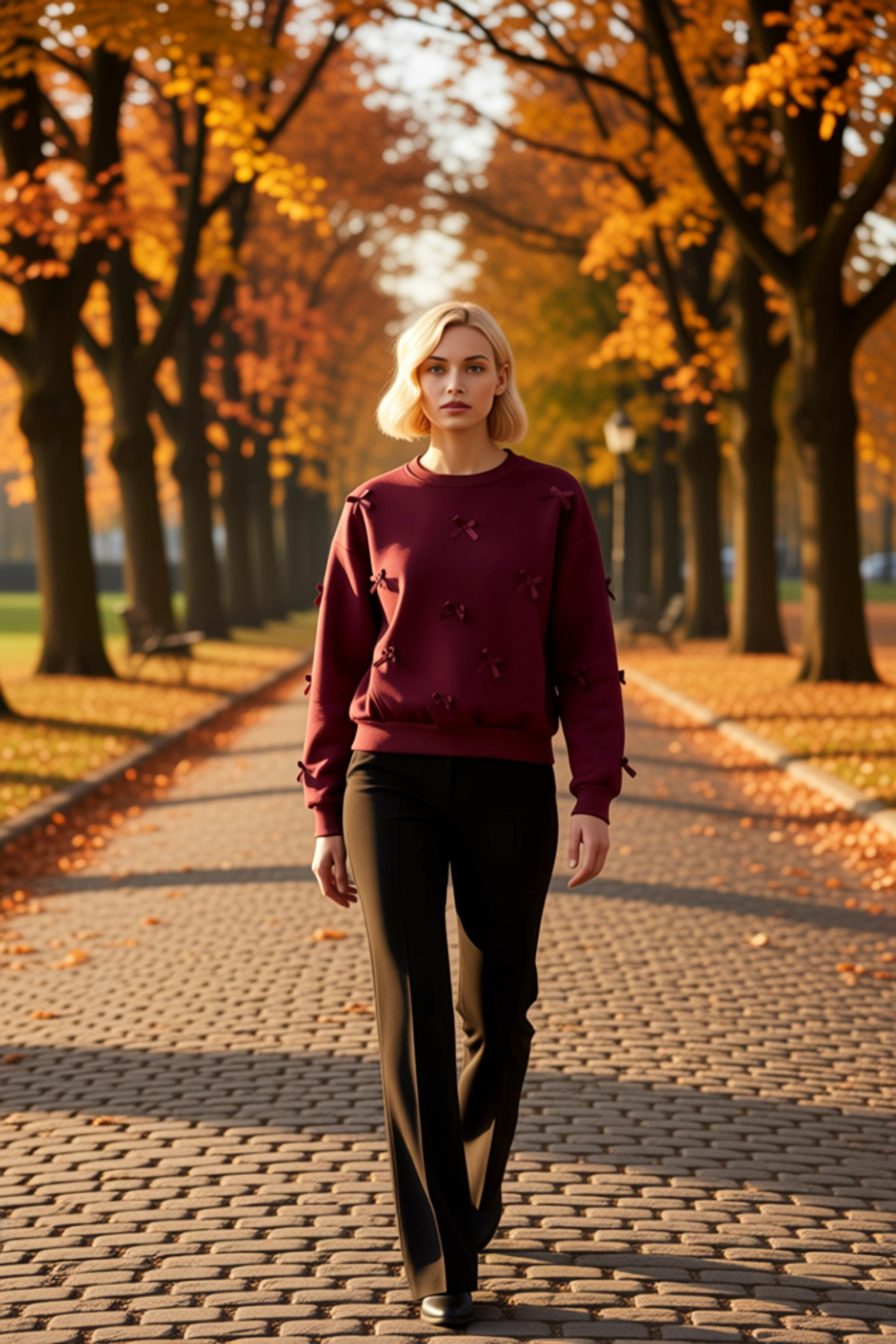 Kadın Bisiklet Yaka Düşük Kol Fermuarlı Örme Sweatshirt Fonksiyonel Dayanıklı Kaliteli Şık