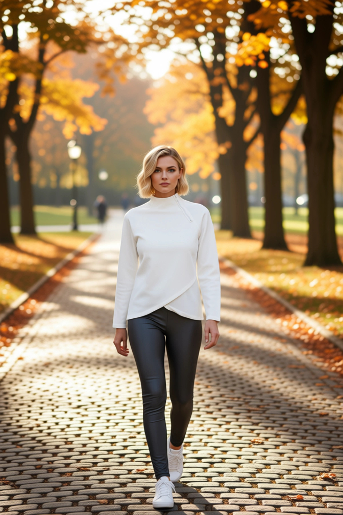 Kadın Dik Yaka Reglan Kol Fermuar Detaylı Sweatshirt Fonksiyonel Dayanıklı Kaliteli Modern