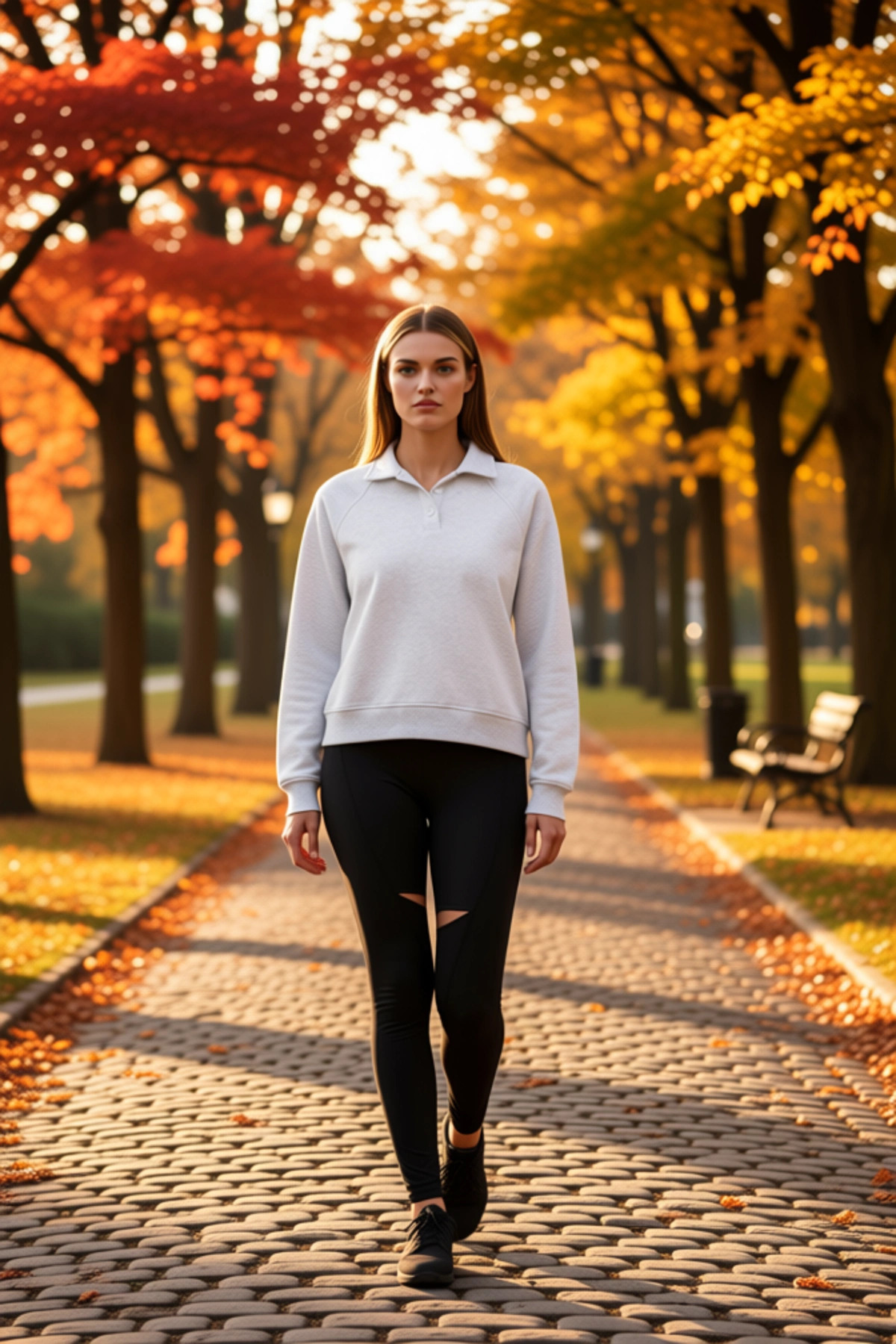 Kadın Polo Yaka Reglan Kol %100 Pamuk Sweatshirt Fonksiyonel Dayanıklı Kaliteli Konforlu Şık