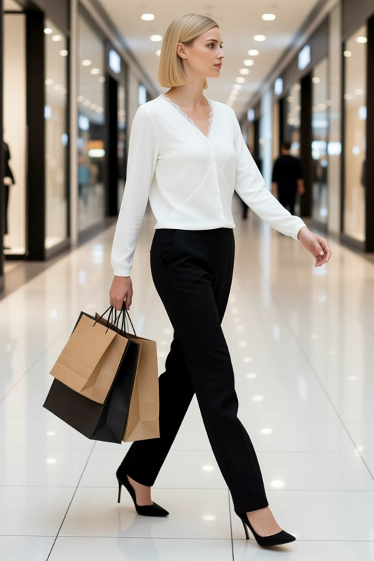 Kadın Crop Dantel İşlemeli V Yaka İnce Dokulu Uzun Kollu Fitted Triko Hırka Modern Ve Zarif Stil