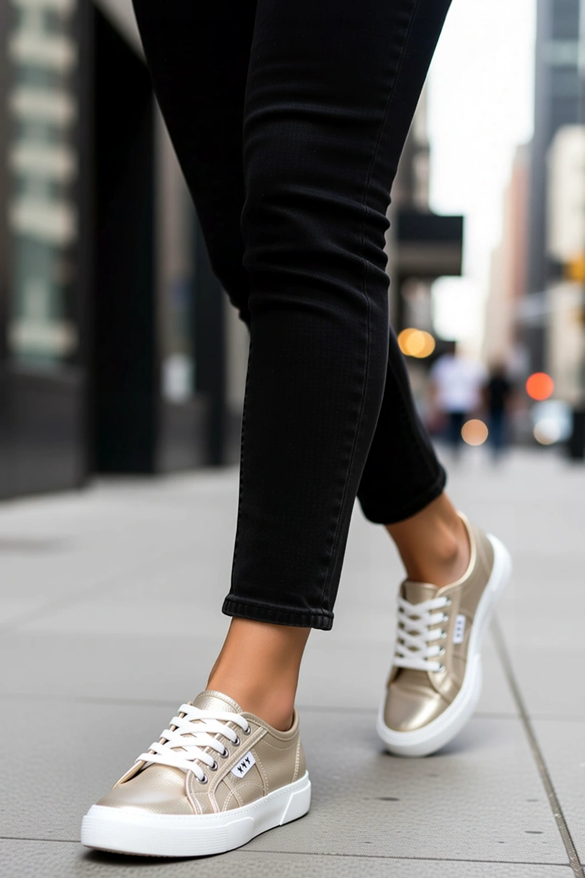 Kadın Unisex Platform Tabanlı Bağcıklı Spor Ayakkabı Hafif Rahat Günlük Konforlu Modern Şık Zarif