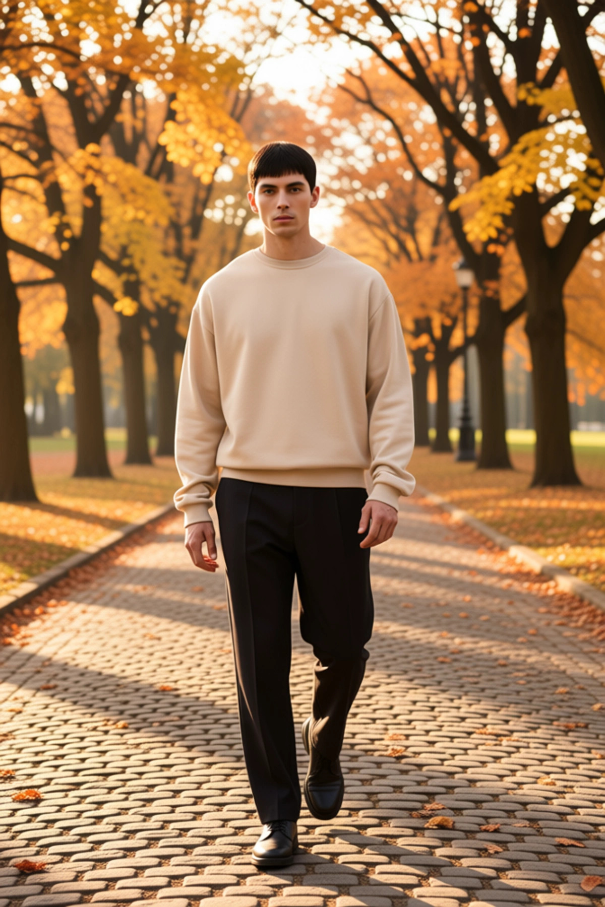 Erkek Bisiklet Yaka Standart Kol Oversize Kalıp Sweatshirt Fonksiyonel Dayanıklı Kaliteli Şık