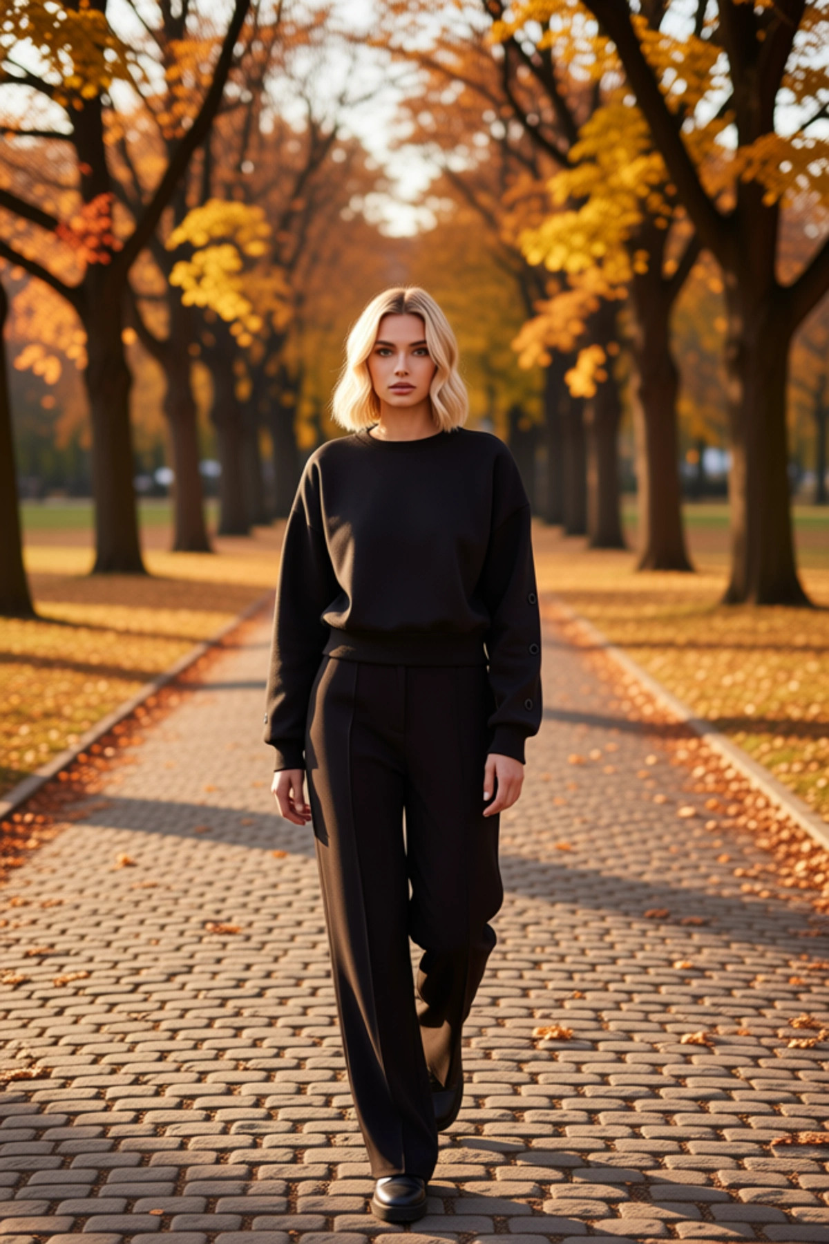 Kadın Bisiklet Yaka Düşük Kol Regular Kalıp Örme Sweatshirt Fonksiyonel Dayanıklı Kaliteli
