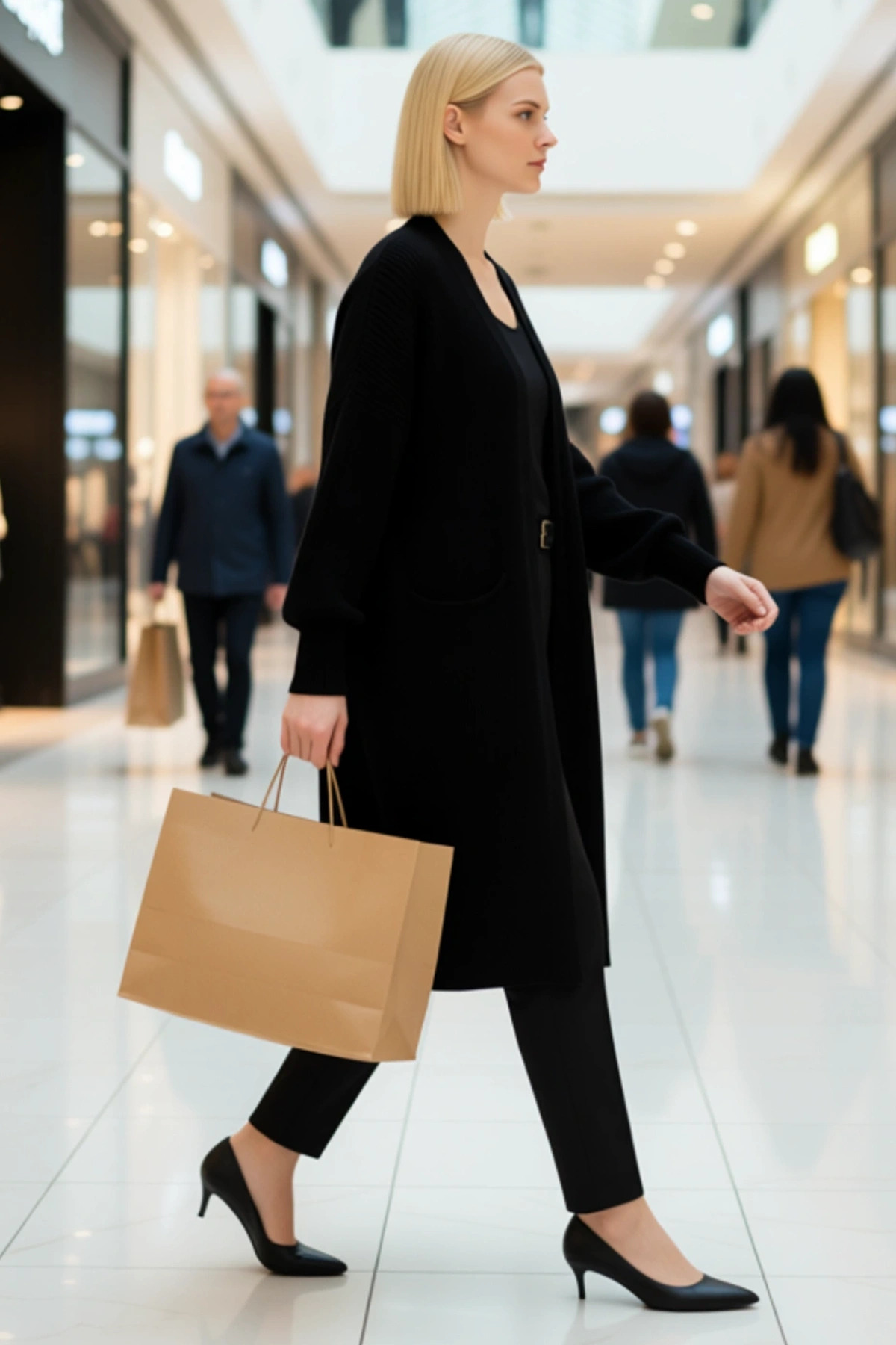 Kadın Uzun Boy Oversize Kesim Düz Renk Akrilik Triko Hırka Günlük Ve Casual Kombinlerin Vazgeçilmezi