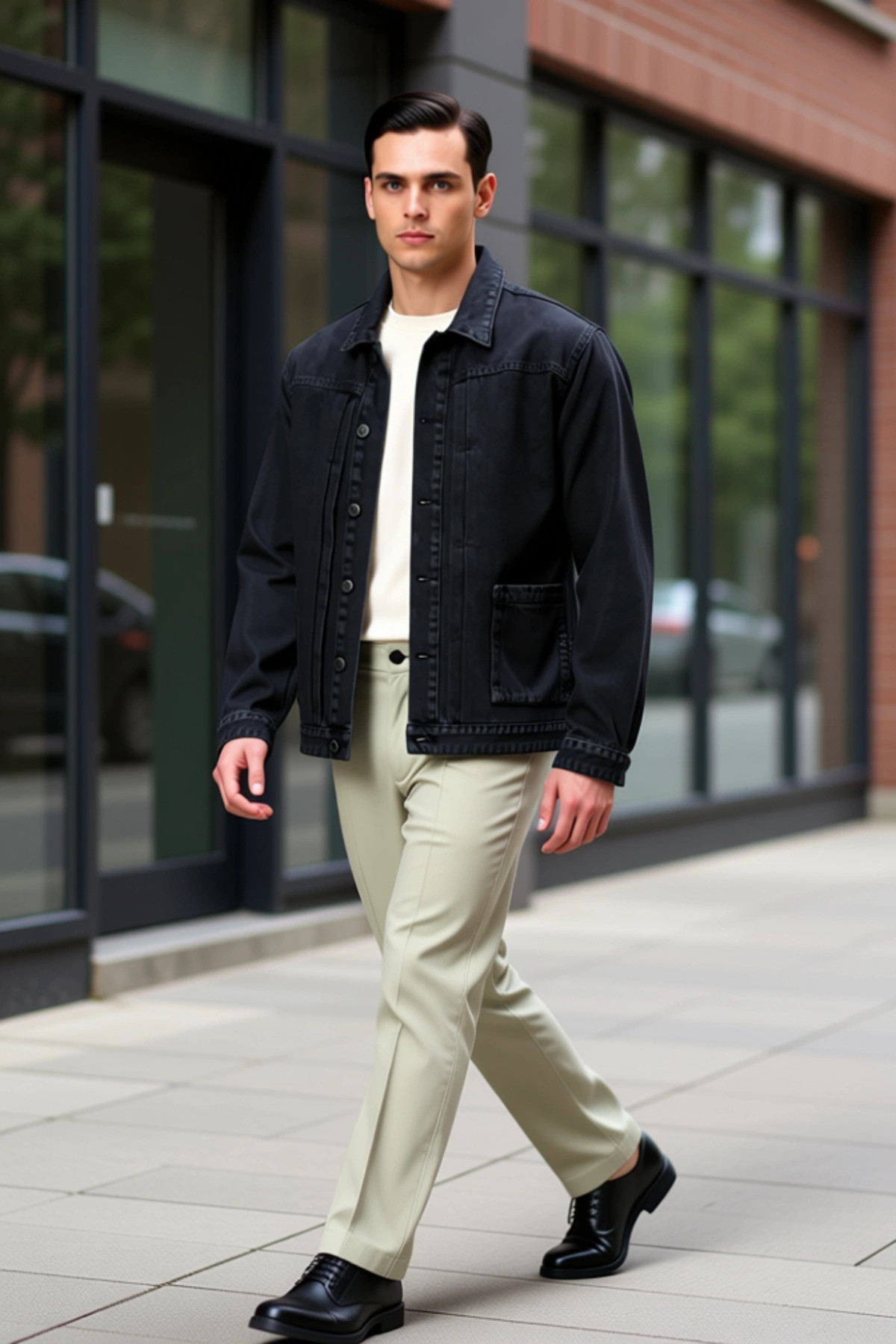 Alternative view of Erkek Ceket Yaka Standart Kol 0 Pamuk Regular Kalıp Fonksiyonel Dayanıklı Kaliteli Spor