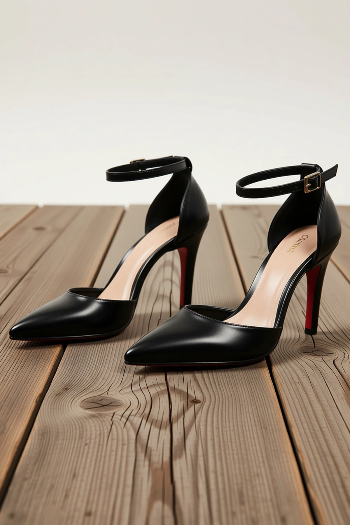 Kadın Sivri Burun Yüksek Topuk Stiletto Ayakkabı Bilekten Bağlamalı İnce Topuklu Günlük Rahat Modern