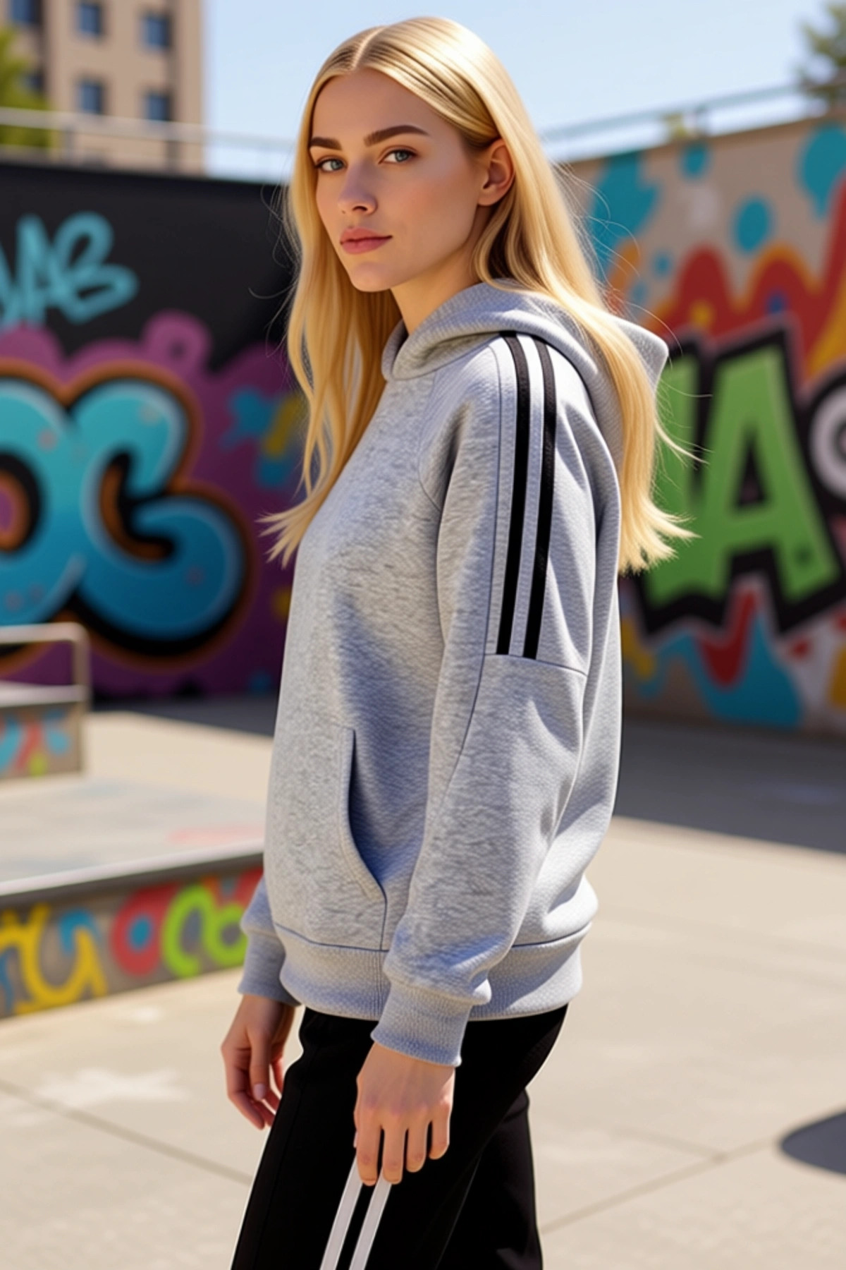 Kadın Kapüşonlu Düşük Kol Oversize Örme Sweatshirt Fonksiyonel Dayanıklı Kaliteli Konforlu