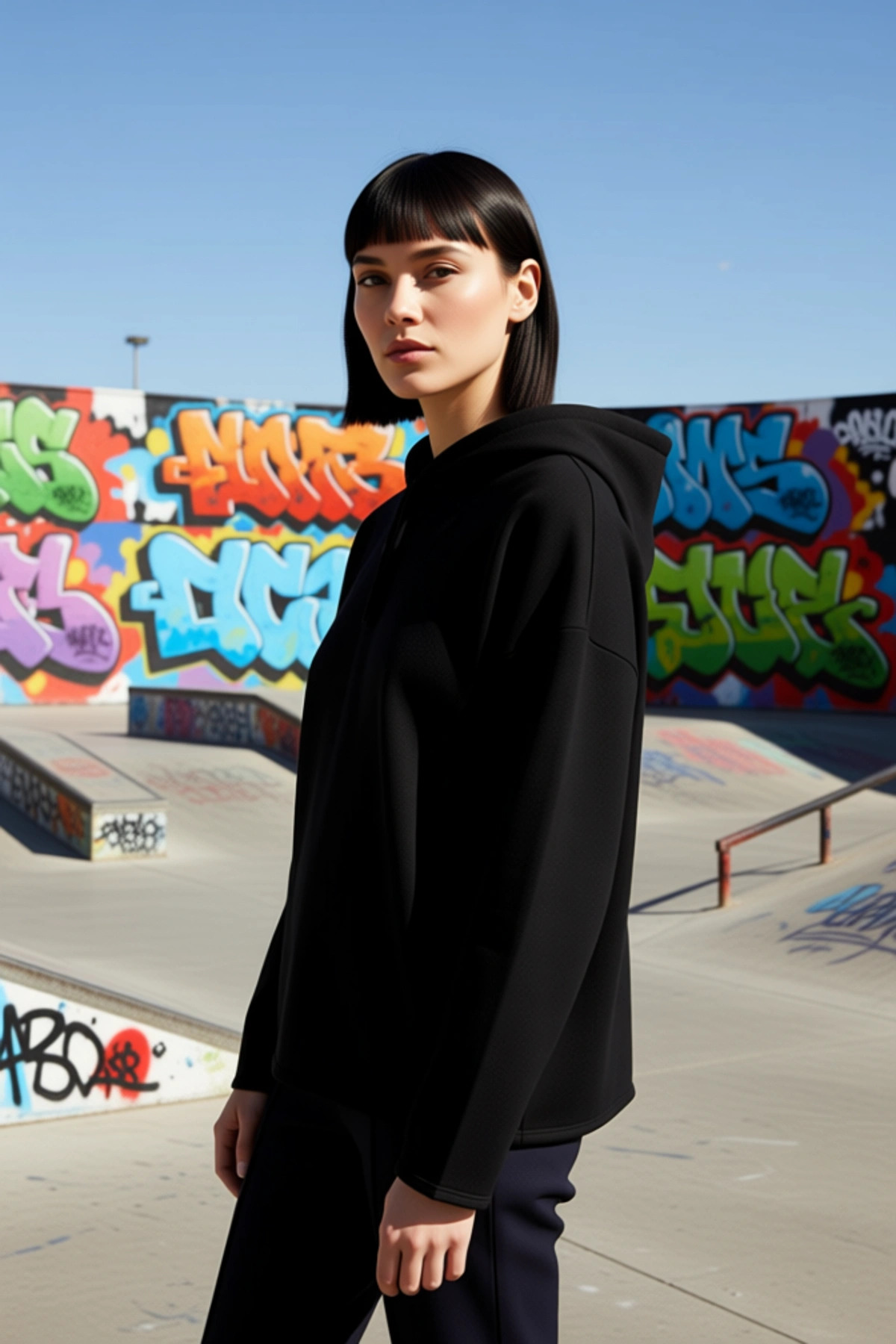 Kadın Kapüşonlu Fermuarlı Oversize Polar Sweatshirt Fonksiyonel Dayanıklı Kaliteli Estetik
