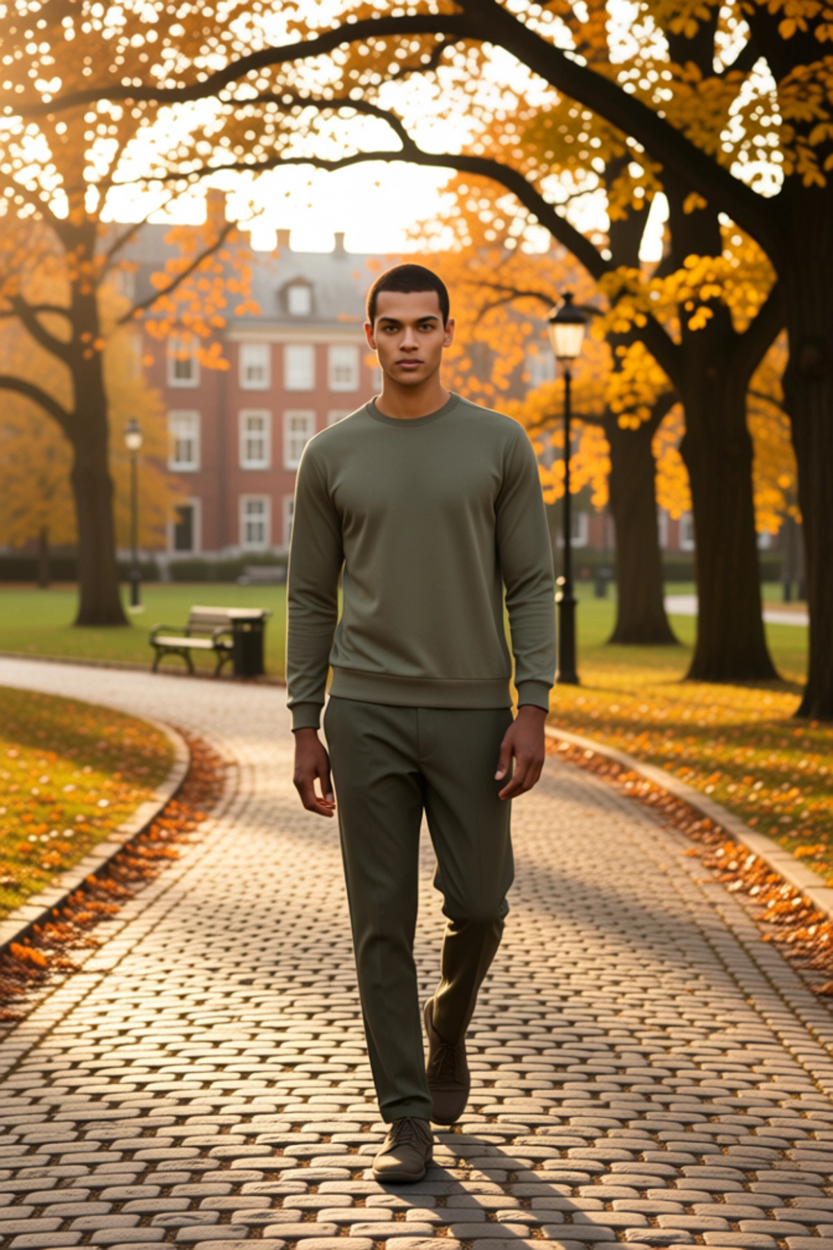 Erkek Bisiklet Yaka Standart Kol Regular Kalıp Sweatshirt Fonksiyonel Dayanıklı Kaliteli Şık