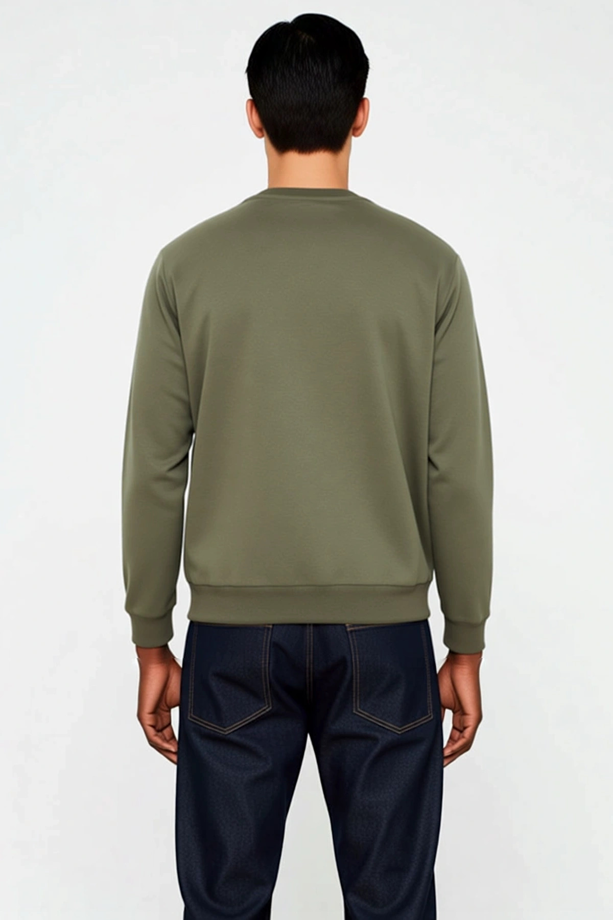 Erkek Bisiklet Yaka Standart Kol Regular Kalıp Sweatshirt Fonksiyonel Dayanıklı Kaliteli Şık