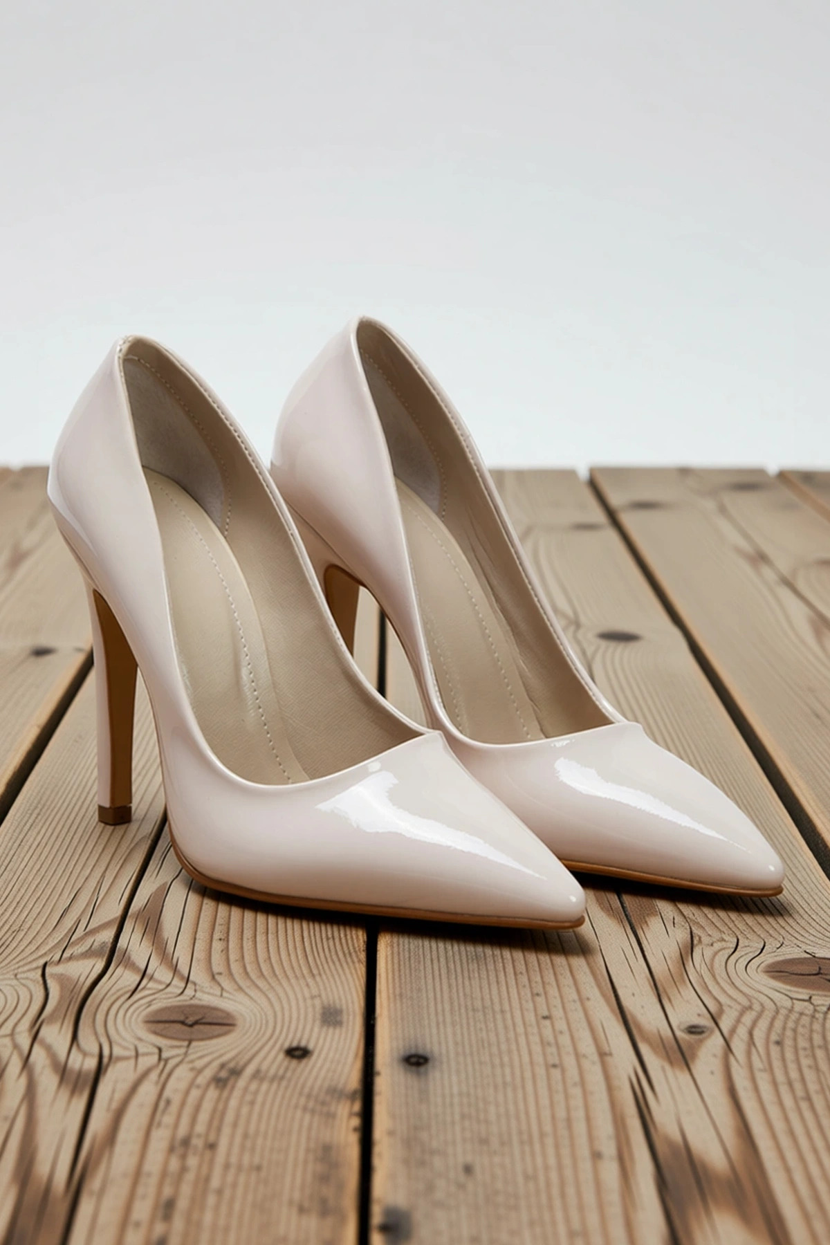 Kadın Sivri Burun Yüksek Topuklu Stiletto Rugan Ayakkabı İnce Topuk Bağcıksız Günlük Rahat Modern