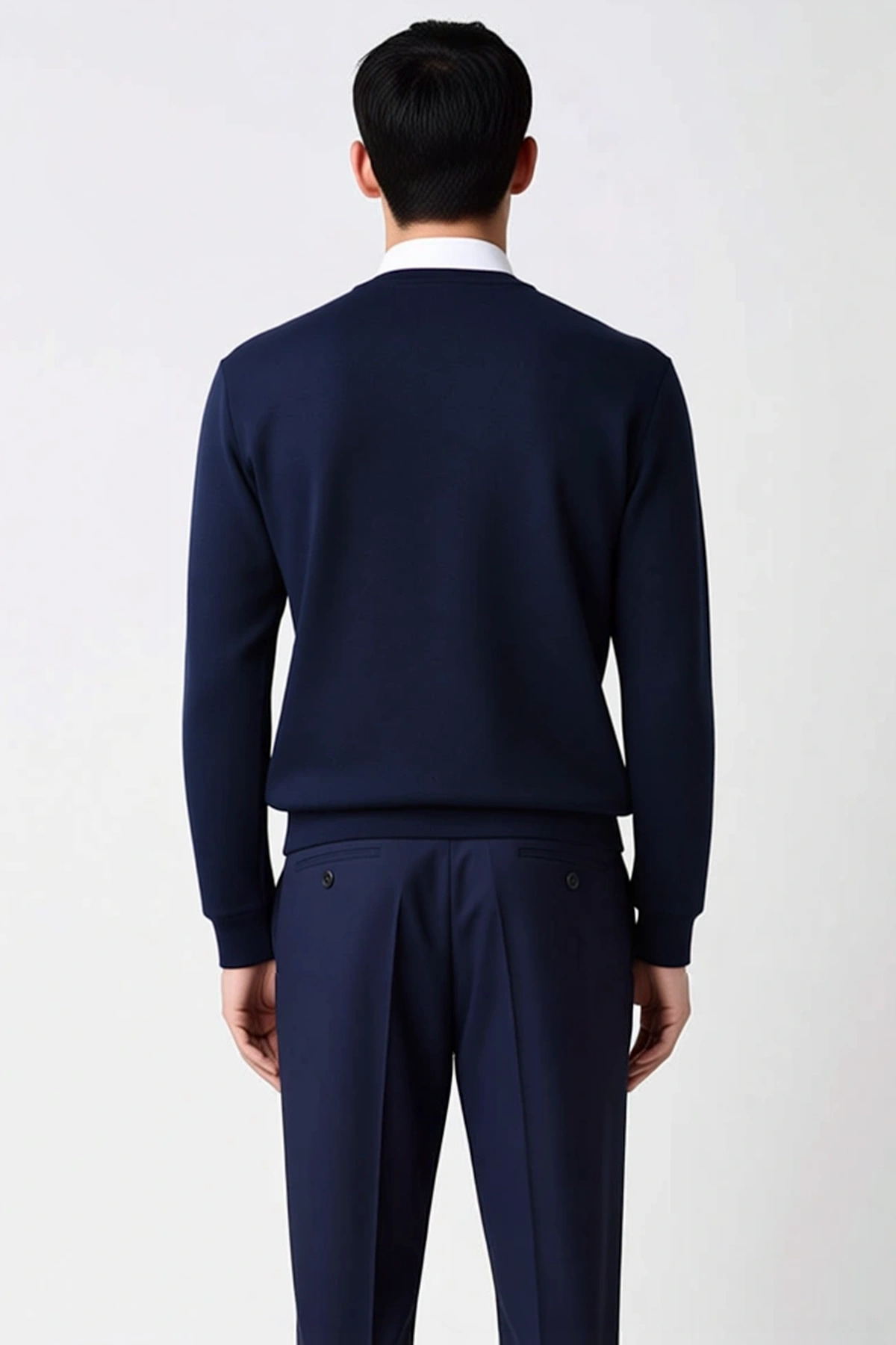 Erkek Polo Yaka Uzun Kol Oversize Kalıp Sweatshirt Fonksiyonel Dayanıklı Kaliteli Konforlu
