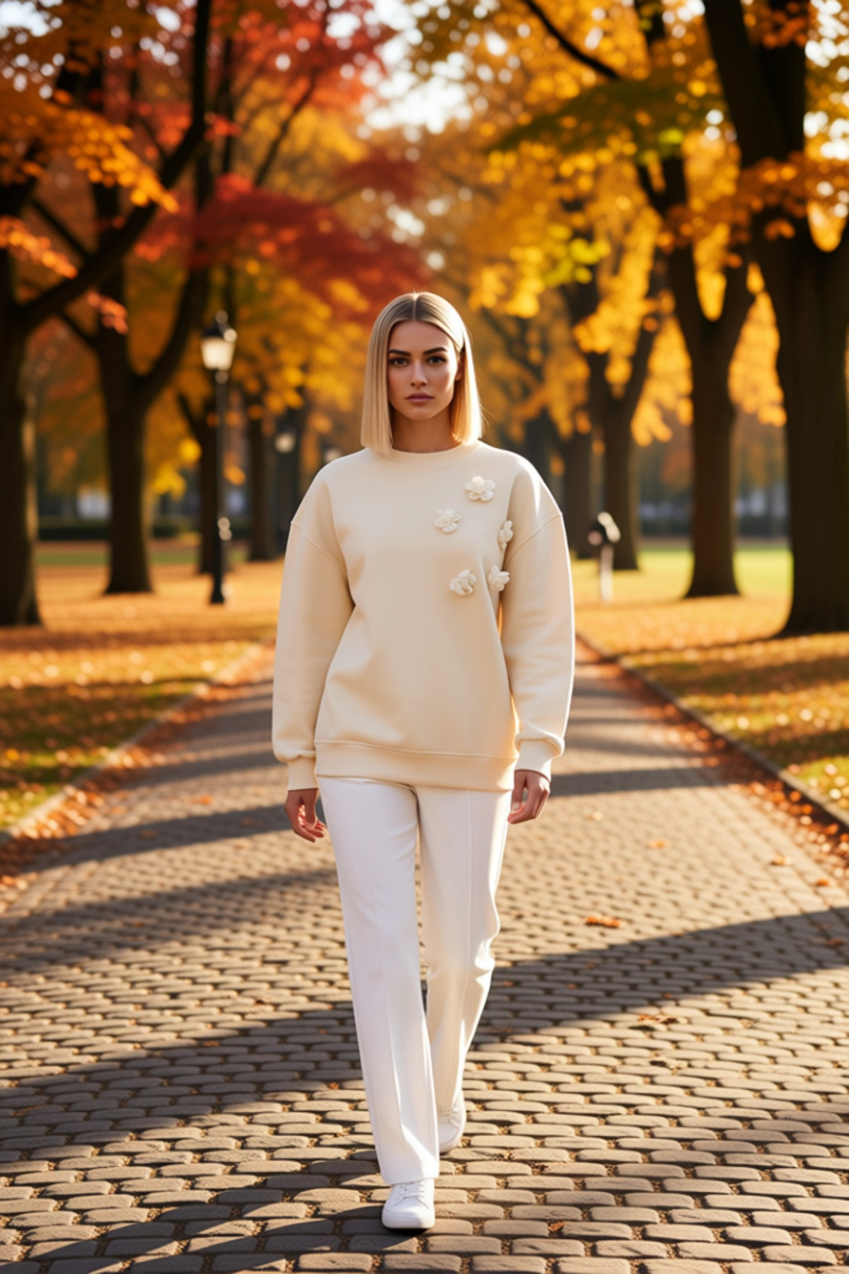 Kadın Bisiklet Yaka Düşük Kol Uzun Kollu Örme Sweatshirt Fonksiyonel Dayanıklı Kaliteli Şık