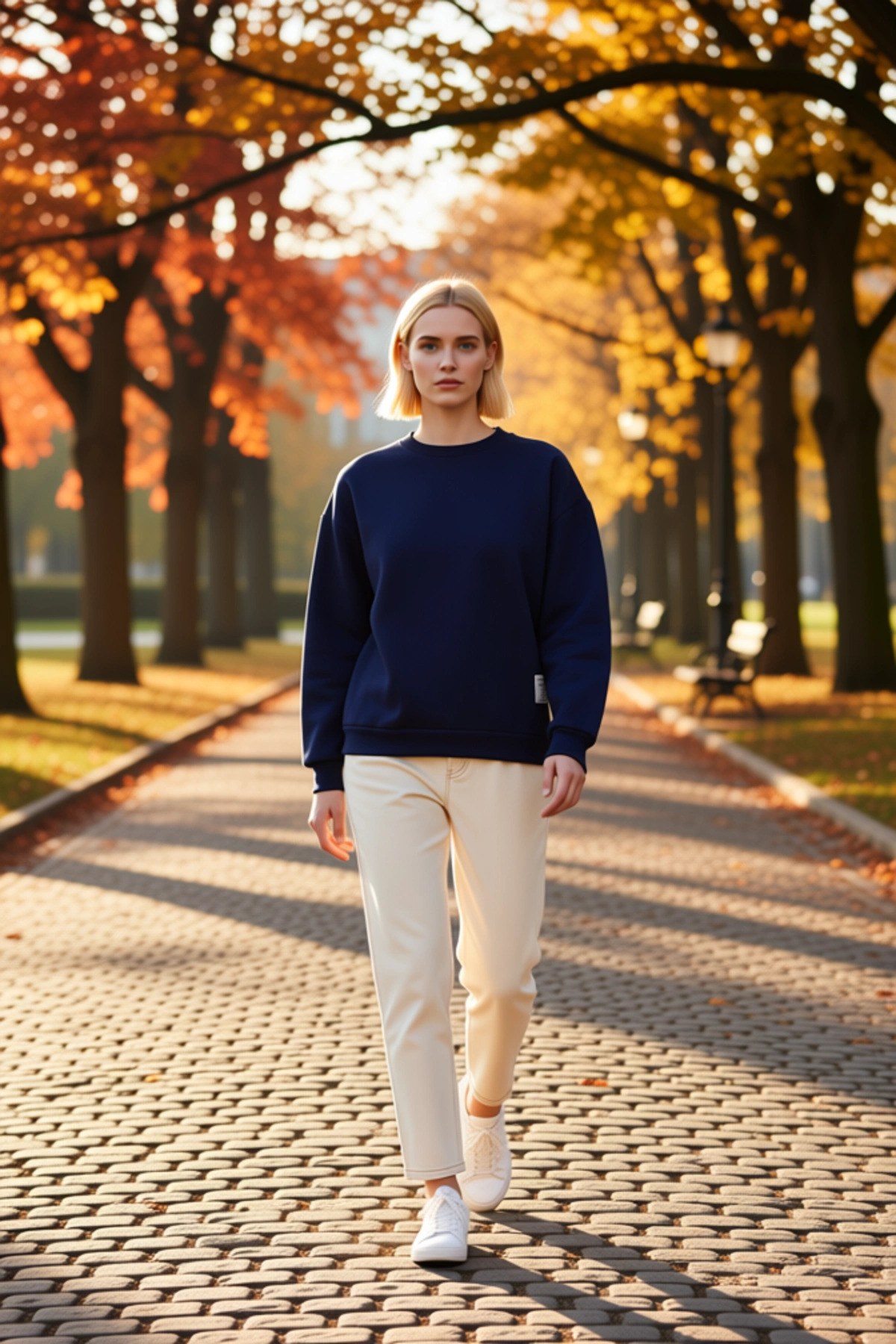 Kadın Bisiklet Yaka Düşük Kol Uzun Kollu Regular Kalıp Örme Sweatshirt Fonksiyonel Estetik