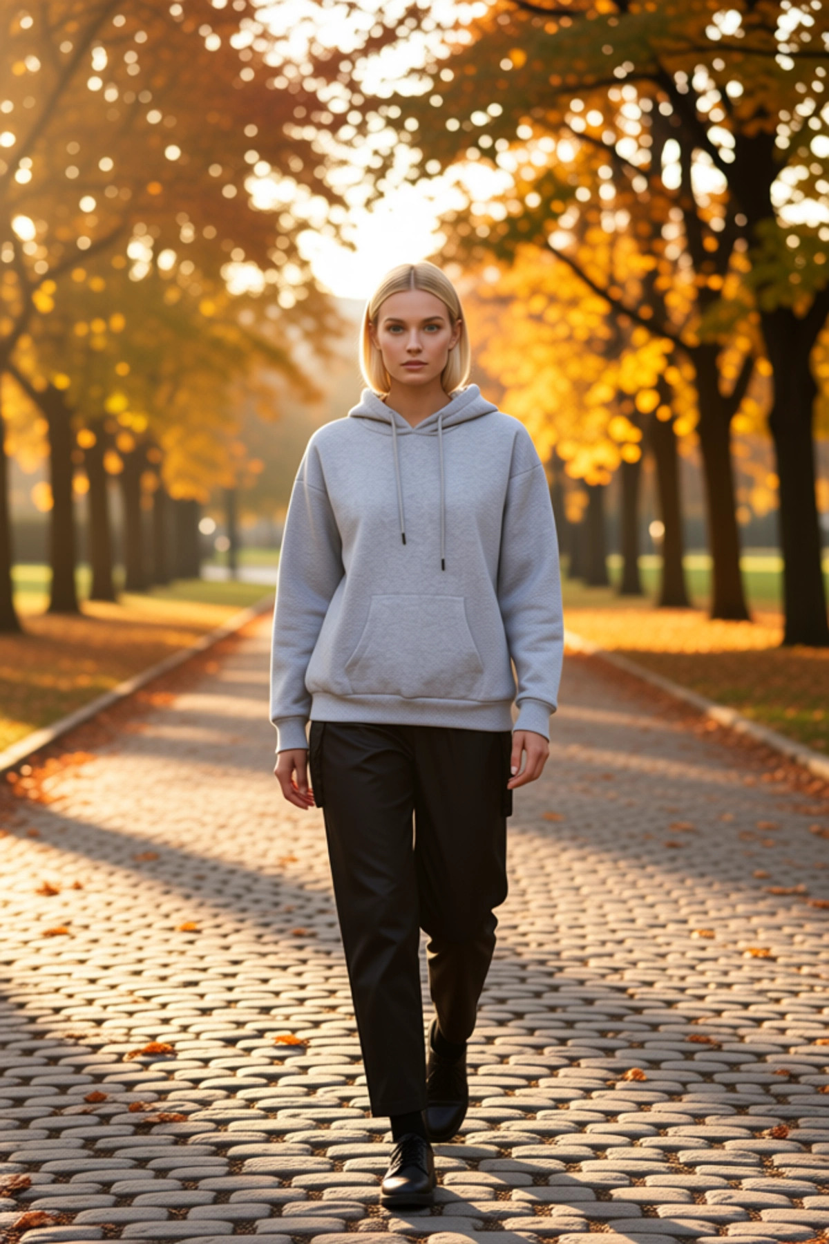 Kadın Kapüşonlu Düşük Kol Oversize Sweatshirt Fonksiyonel Dayanıklı Kaliteli Konforlu Spor