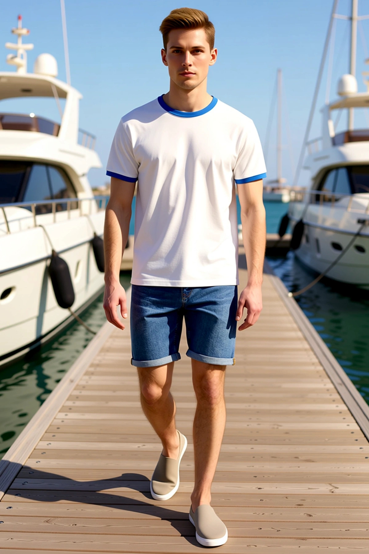 Erkek Şort Slim Fit Kot Normal Bel Destroylu Yıpratmalı Dar Paça Denim Kumaş Yazlık Kısa Boy