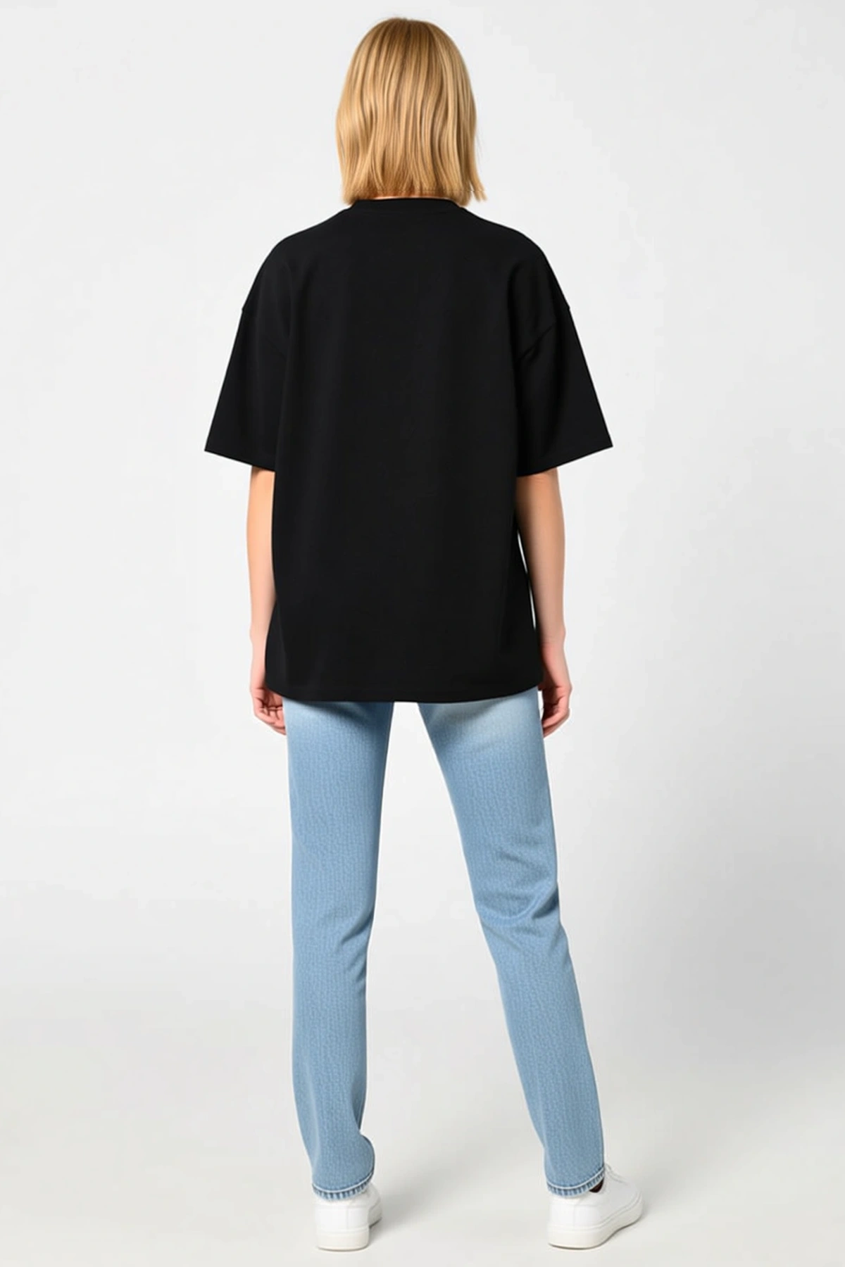 Kadın Bisiklet Yaka Alev Motifli Yazı Baskılı Oversize Tişört Bol Kalıp Kısa Kollu Unisex Günlük