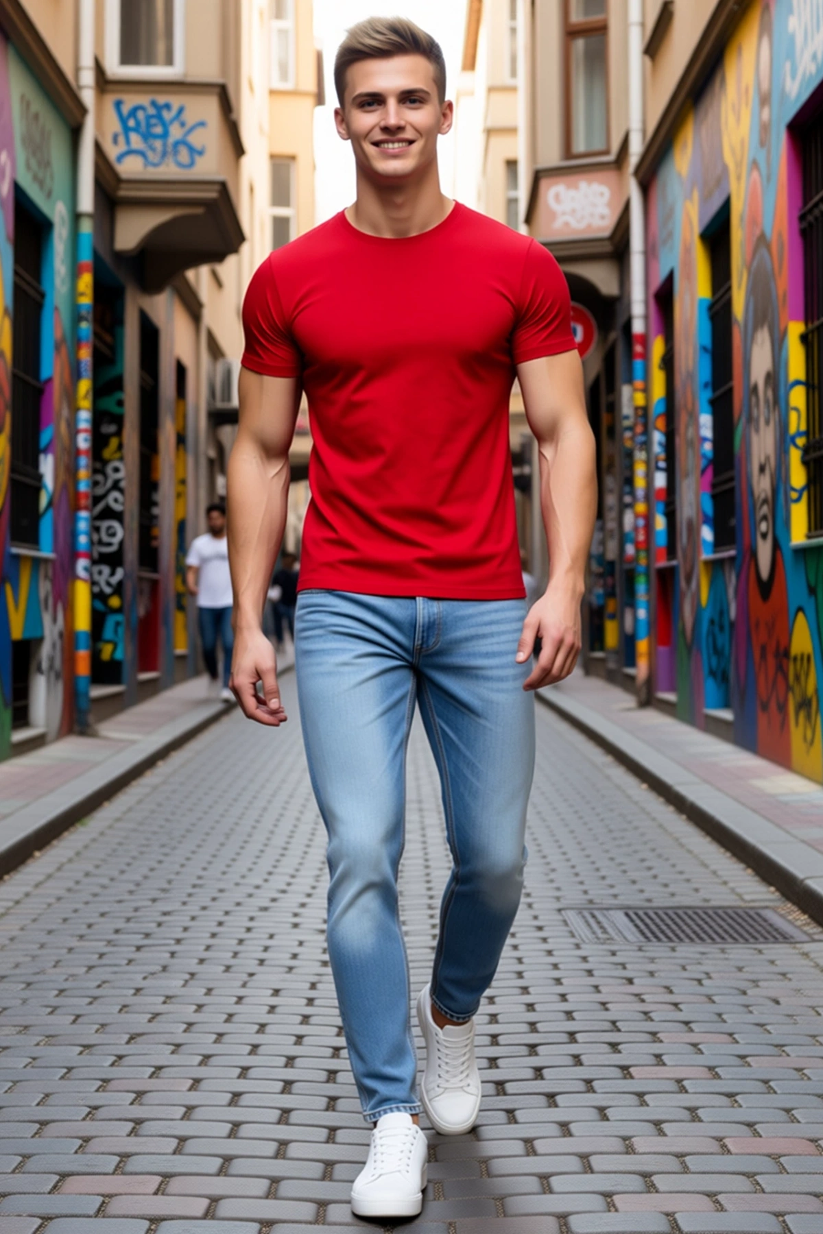 Erkek Bisiklet Yaka Tişört Likralı Slim Fit Dar Kesim Basic Body Günlük Kısa Kollu Rahat Sade Giyim