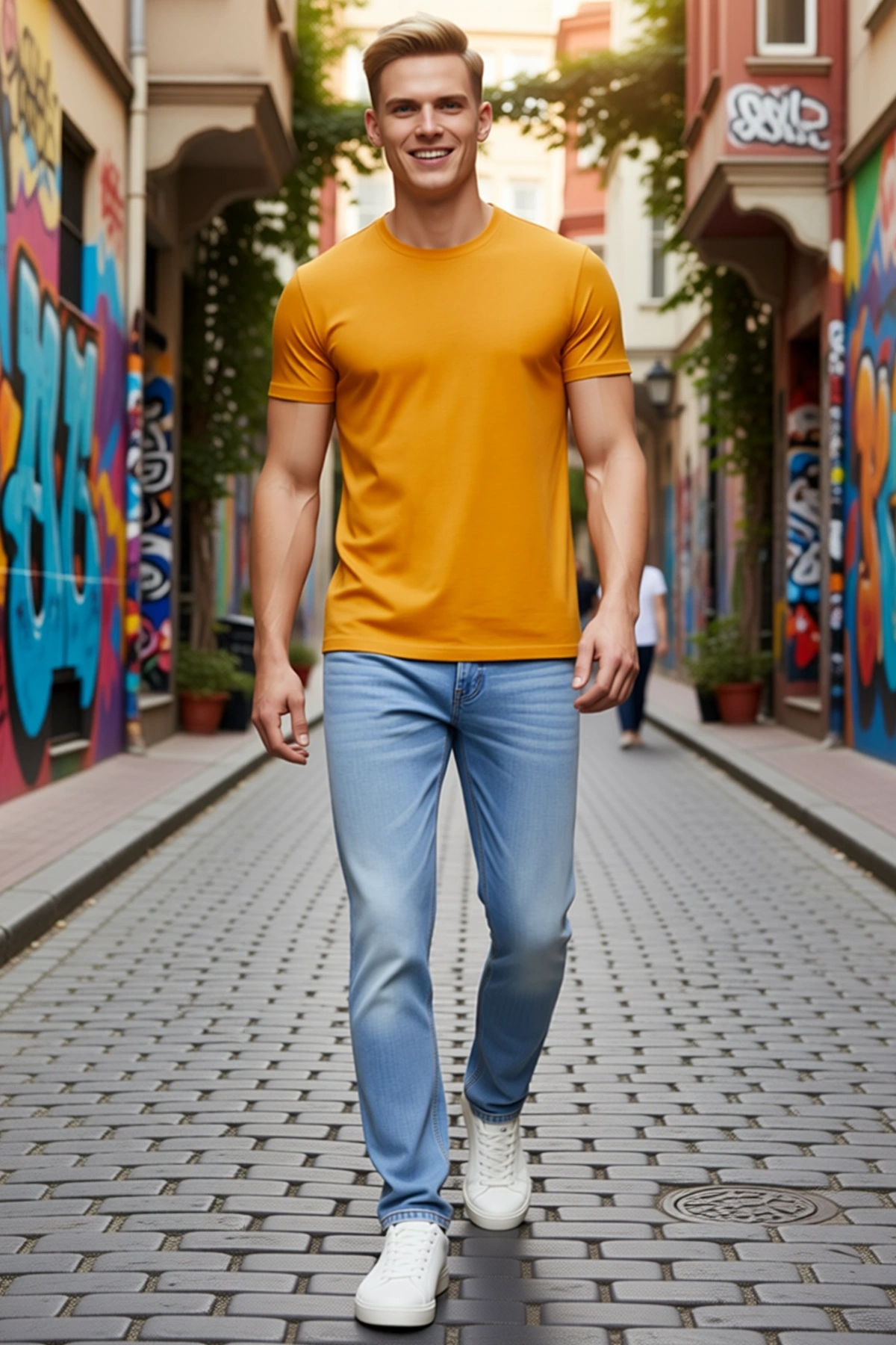 Erkek Bisiklet Yaka Slim Fit Tişört Dar Kesim Likralı Günlük Basic Body Kısa Kollu Rahat Giyim Sade