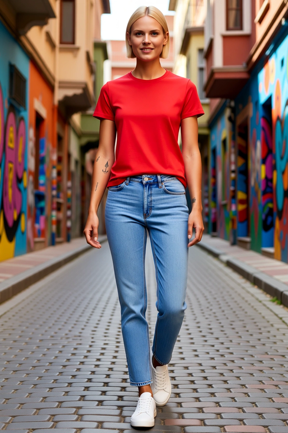 Kadın Kısa Kollu Basic Tişört Bisiklet Yaka Slim Fit Yazlık Günlük Kullanım Konforlu Sade Model