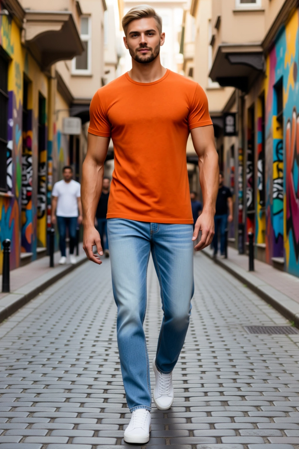 Erkek Basic Tişört Bisiklet Yaka Kısa Kollu Slim Fit Günlük Yazlık Kullanıma Uygun Rahat Kesimli