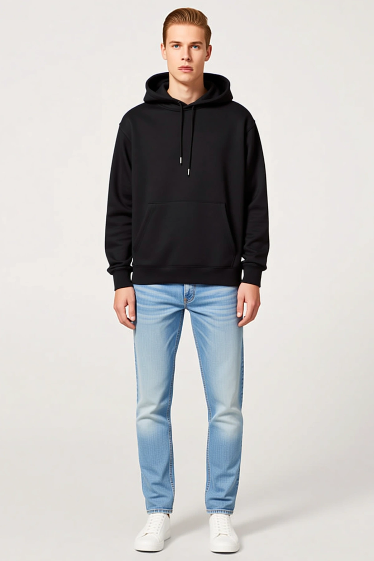 Erkek Oversize Kapüşonlu Sweatshirt Hoodie Sırt Baskılı Dinozor Figürlü Uzun Kollu Sevgililer Günü