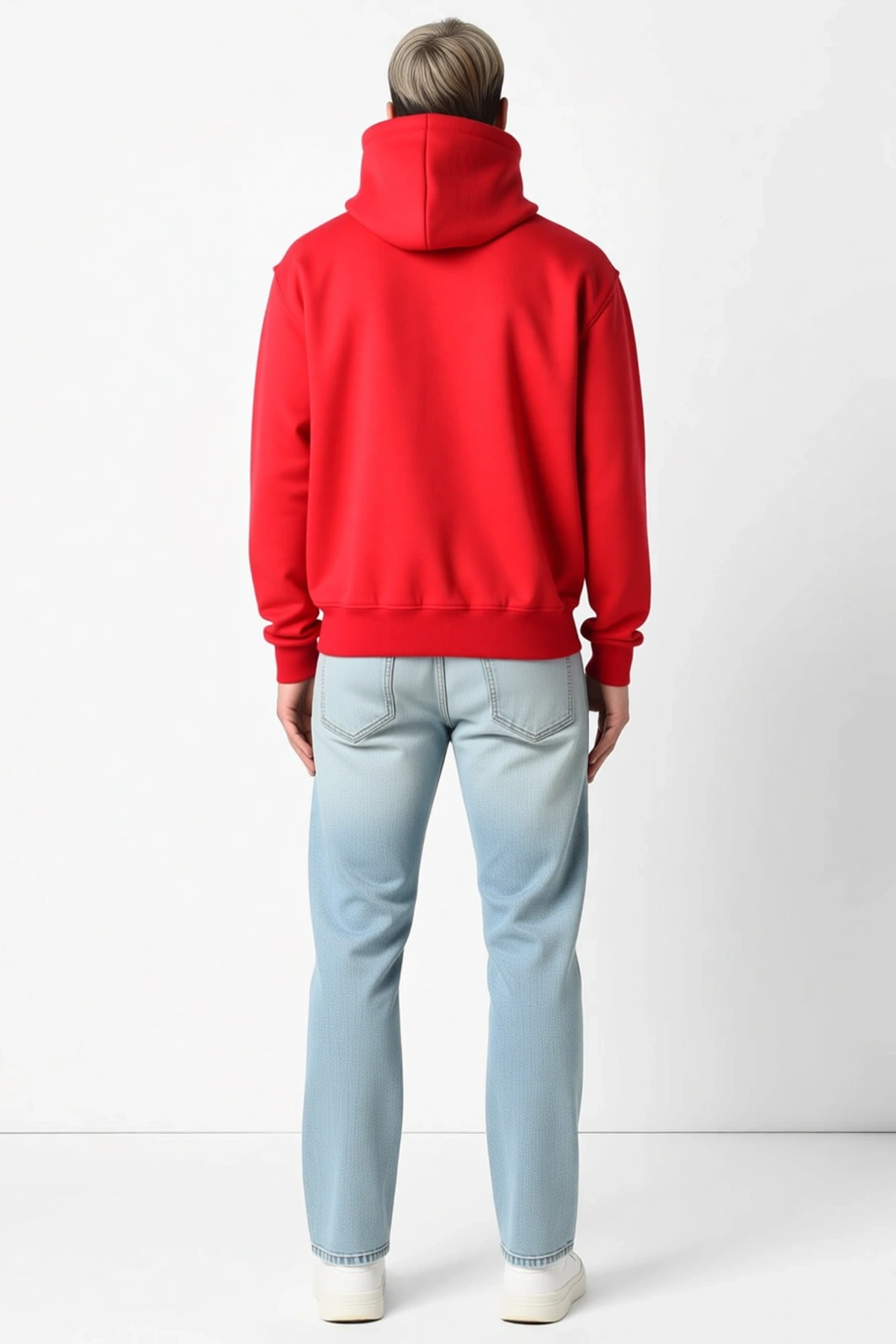Erkek Fermuarlı Çift Kapüşonlu Sweatshirt Üç İplik Şardonlu Ninja Model Maskeli Konforlu Sezonluk
