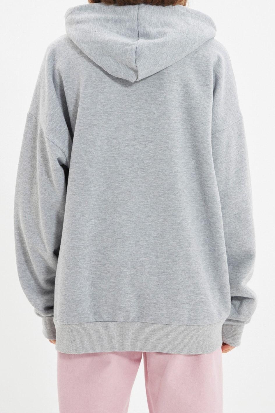 Unisex Tarz Oversize Kapüşonlu Standart Kol Regular Geniş Kesim İçi Polar Sıcak Tutan Sweatshirt