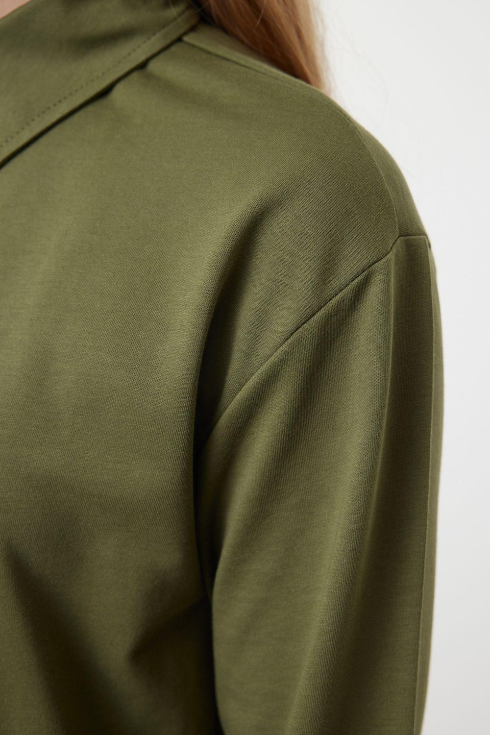 Moda Stil Regular Polo Yaka Mini Boy Düz Vücuda Oturan Örme Elbise