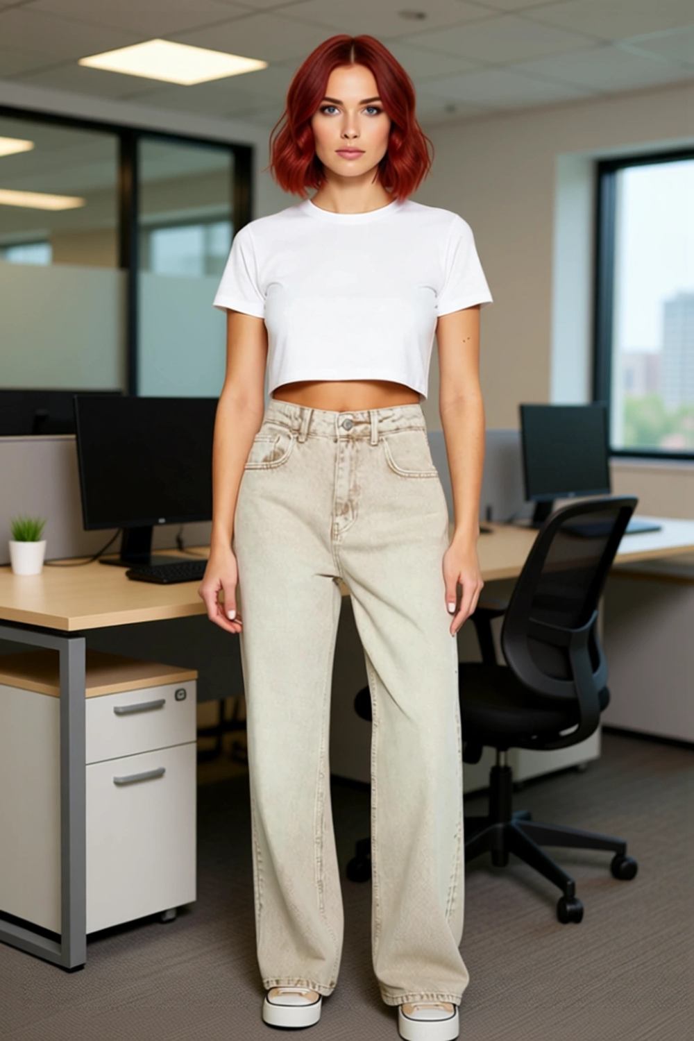 Kadın Wide Leg Denim Pantolon Vintage Kesim Fonksiyonel Dayanıklı Kaliteli Konforlu Modern