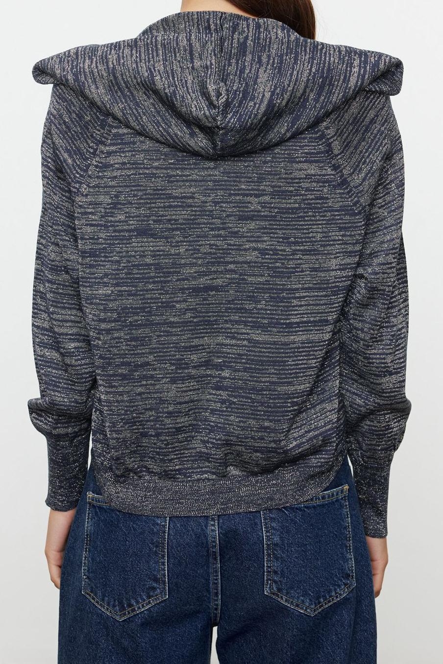 Kadın Modern Tarz Oversize V Yaka Regular Triko Hırka
