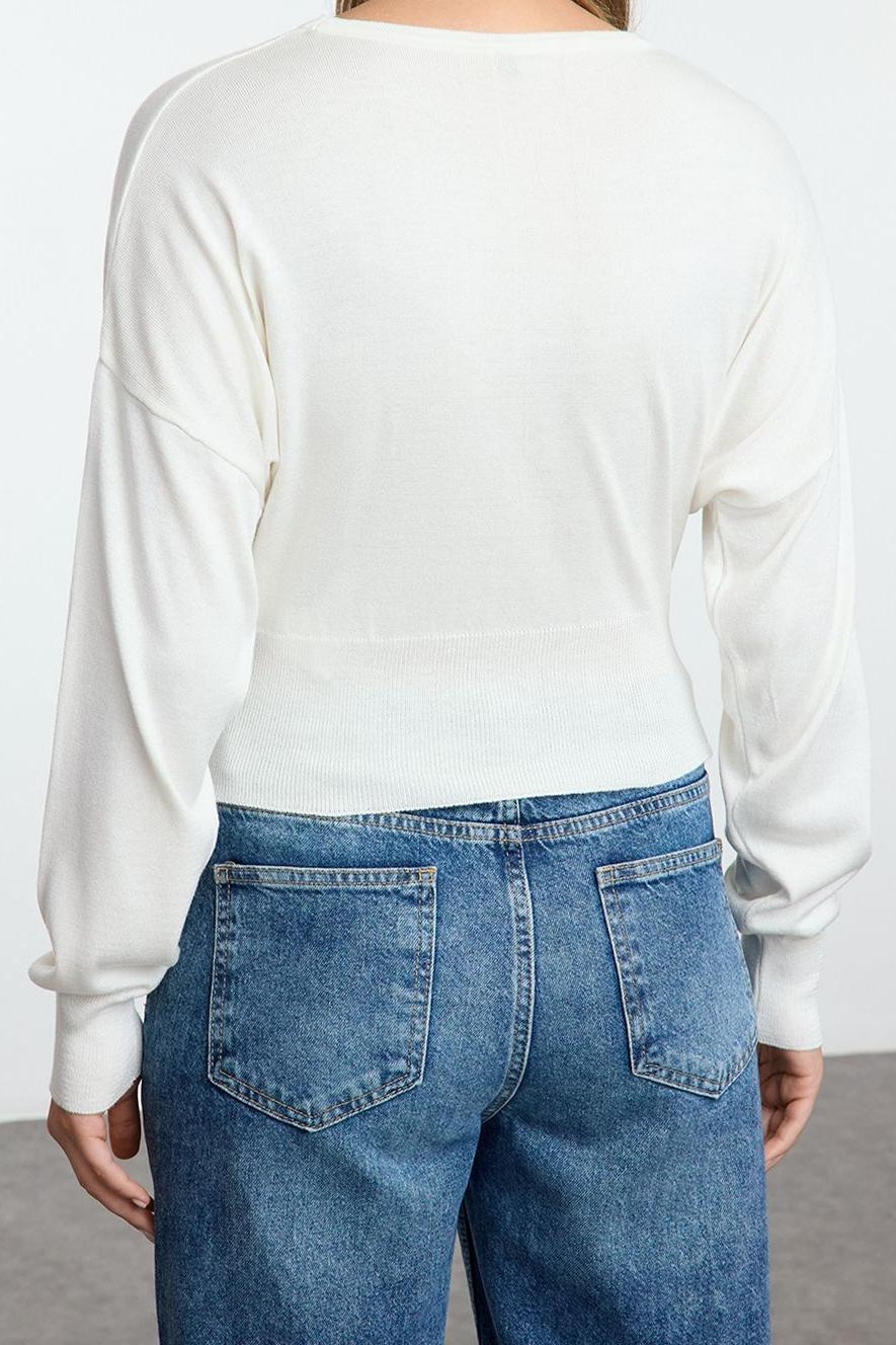 Stil Modern Kadın Regular Standart Kol Bisiklet Yaka Basic Premium Kalite Triko Kazak